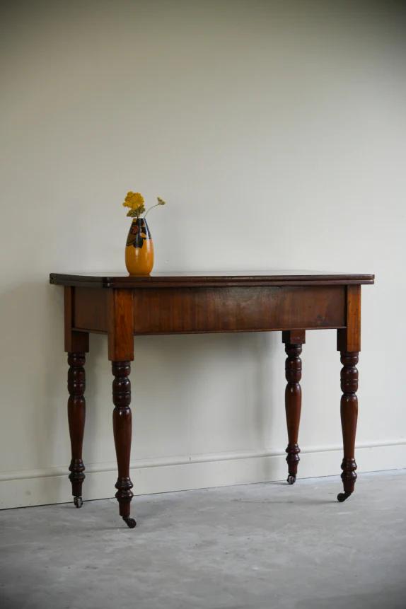 Antique Mahogany Tea Table (1 of 12)