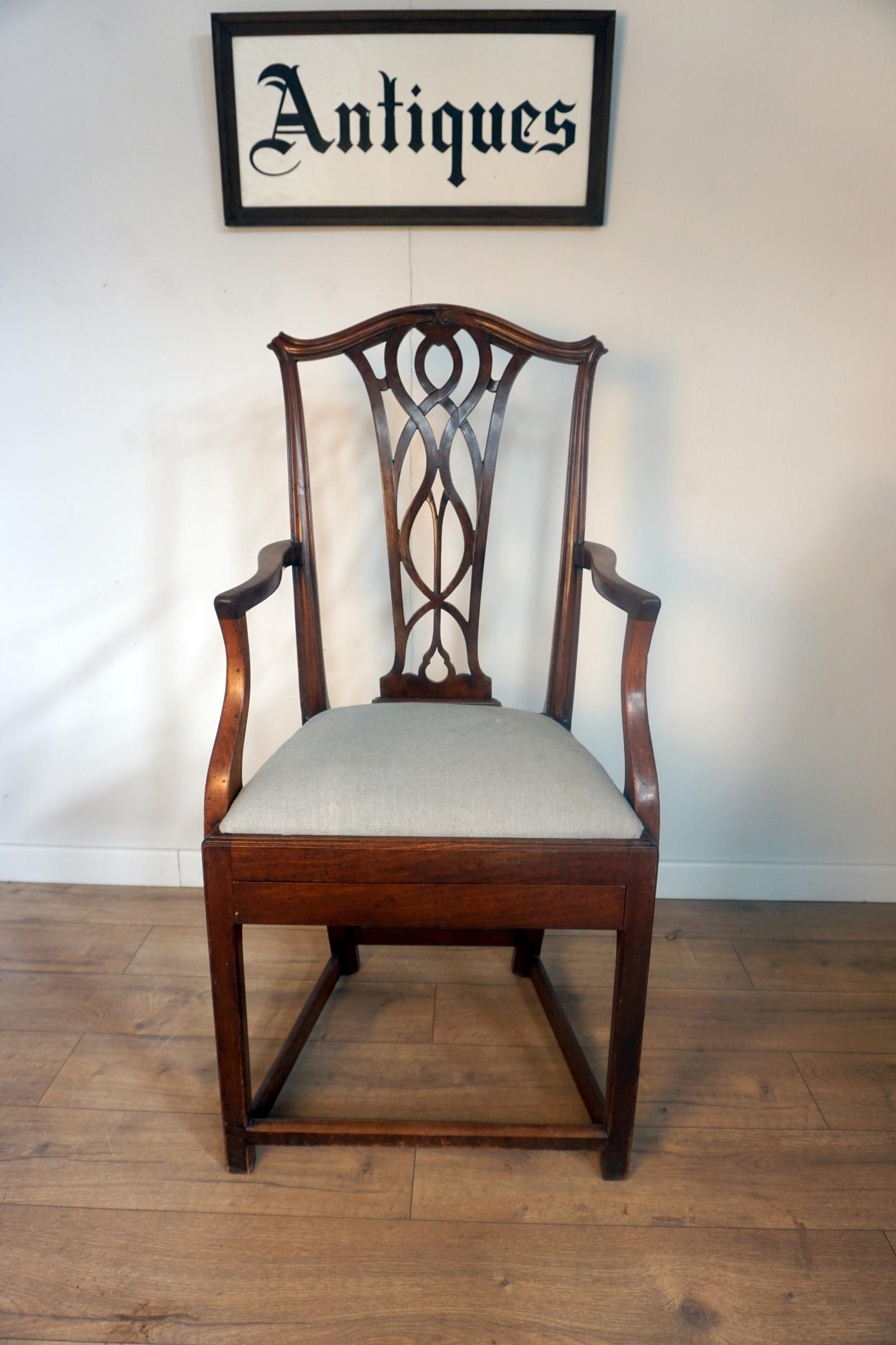 Very Unusual Late Georgian Porters Chair / Masonic Chair (1 of 9)