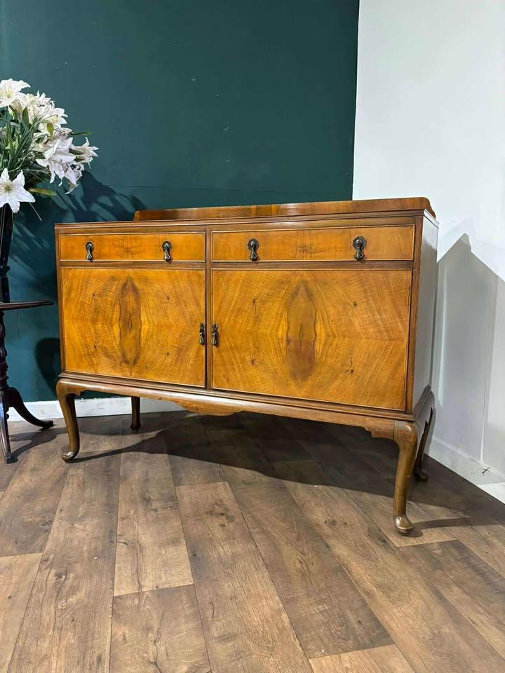 Mid 20th Century Galleried Walnut Sideboard (1 of 15) Mid 20th Century Galleried Walnut Sideboard (1 of 15)