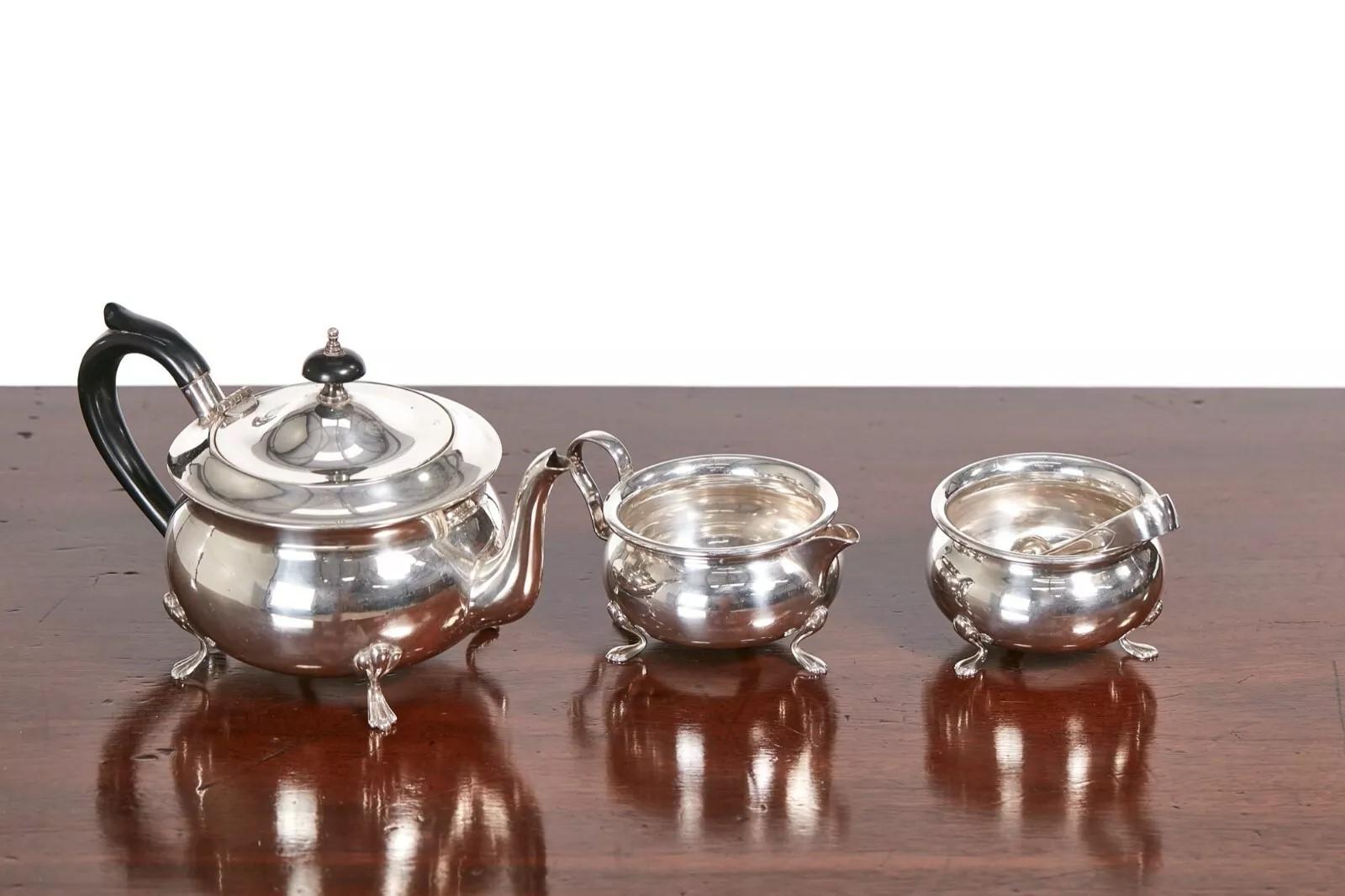 Silver Plated Tea Set  19th Century (1 of 6)
