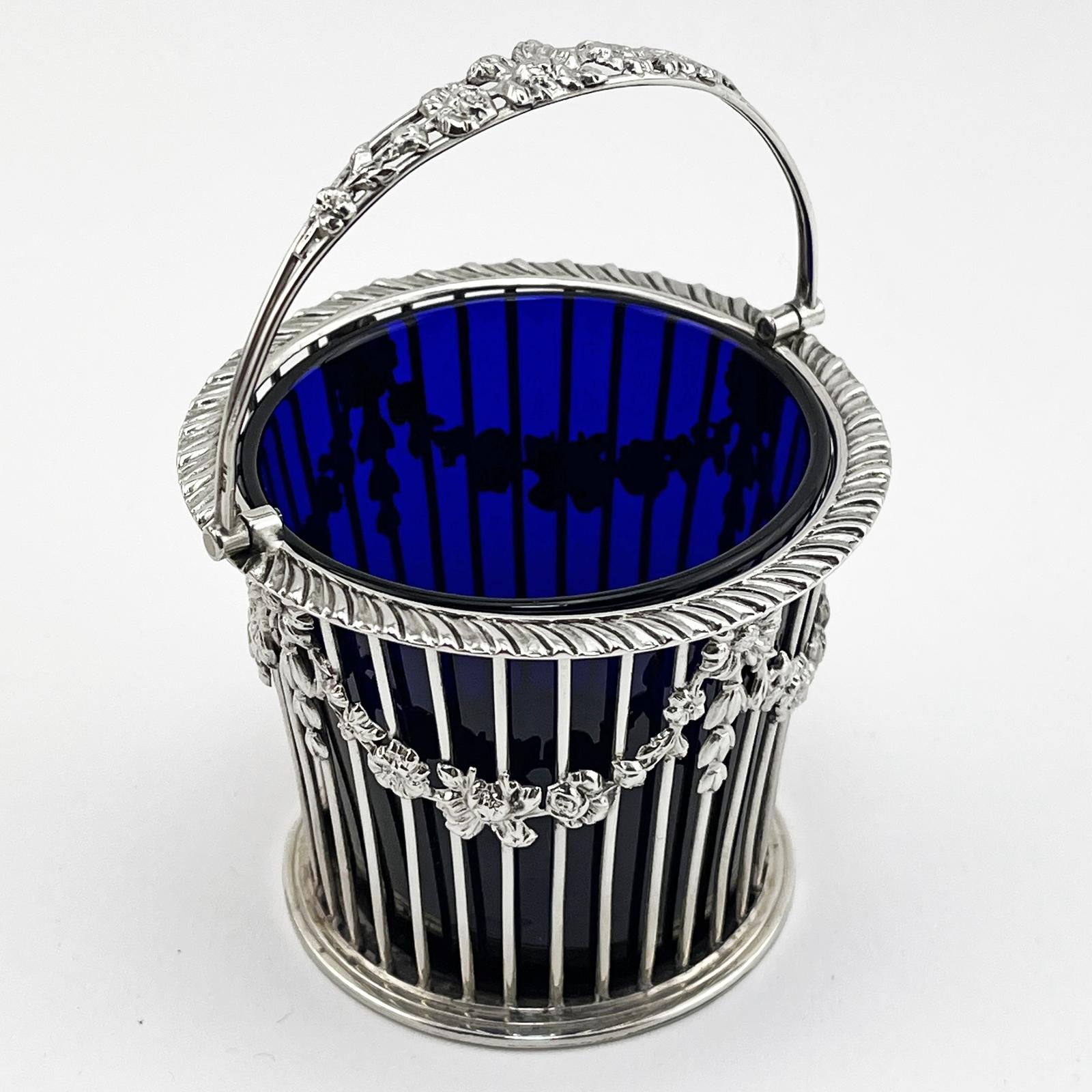 Edwardian Sterling Silver Sugar Basket or Cream Pail (1 of 5) Edwardian Sterling Silver Sugar Basket or Cream Pail (1 of 5)