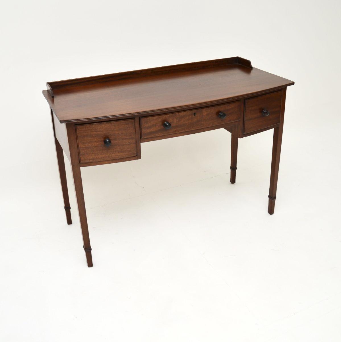 Antique Edwardian Mahogany Desk / Writing Table (1 of 10)