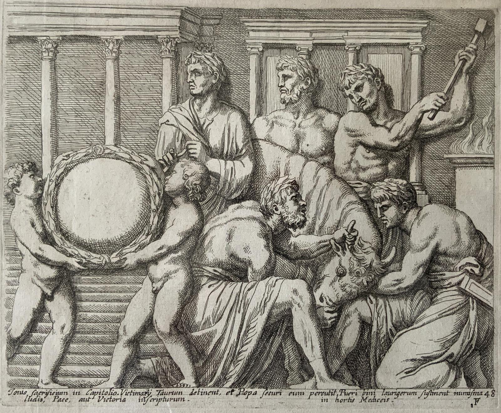 Important 17th Century François Perrier (1590-1650) Etching Classical Antiquity (1 of 12) Important 17th Century François Perrier (1590-1650) Etching Classical Antiquity (1 of 12)