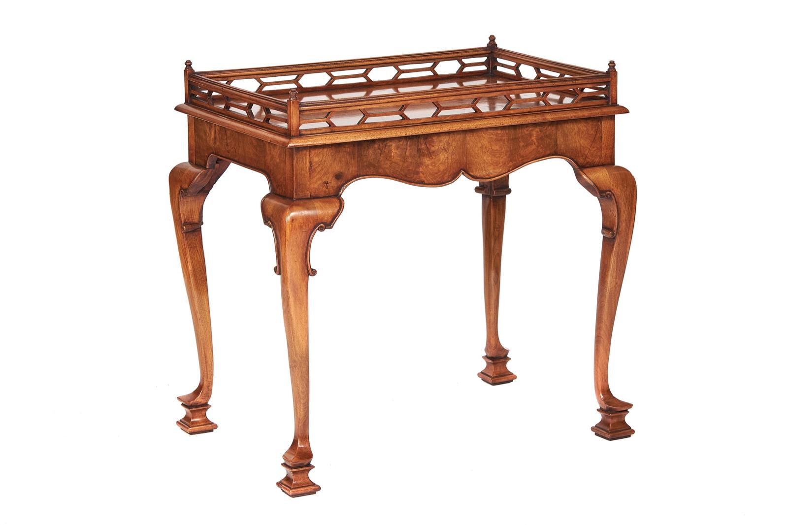 Georgian Revival Walnut Silver Table c.1920 (1 of 6)