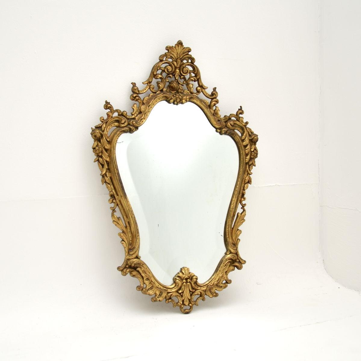 Antique French Gilt Bronze Mirror (1 of 5)