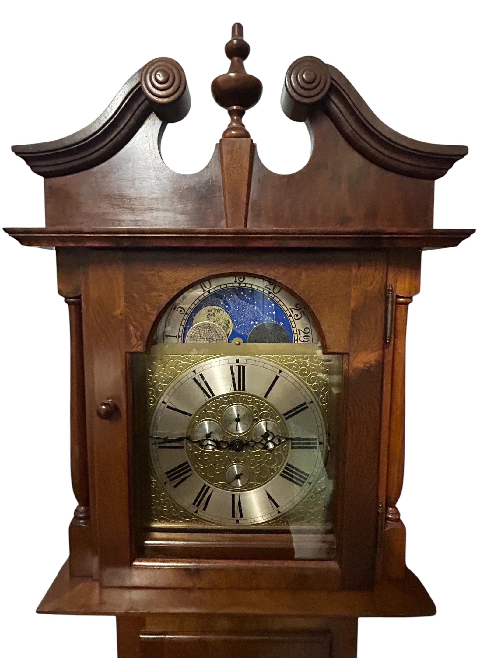 Wonderful Hermle Triple Chime Musical Longcase Clock (1 of 14)