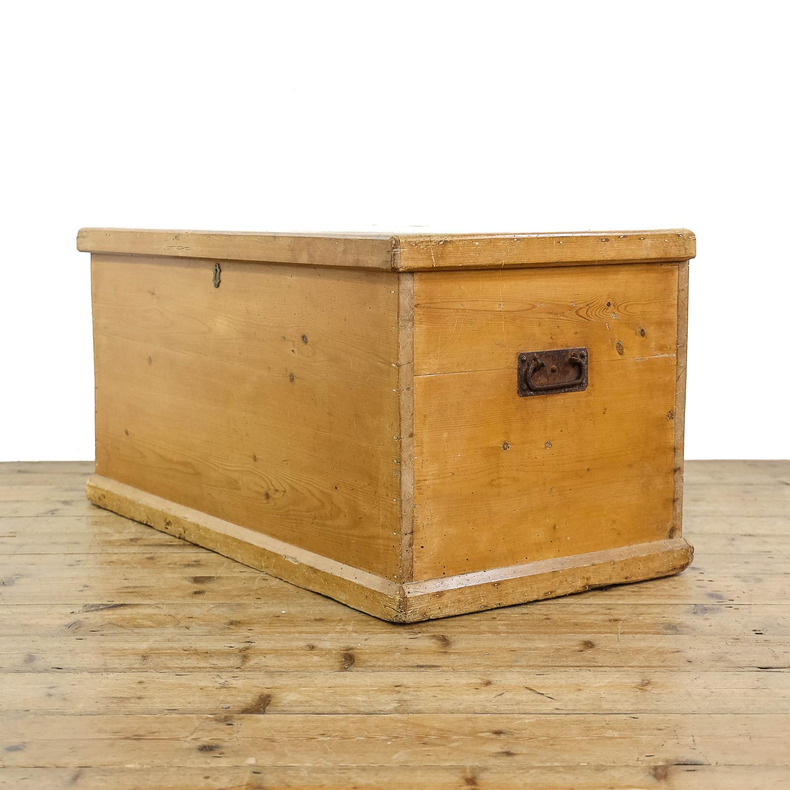 Antique Late Victorian Pine Trunk (1 of 11) Antique Late Victorian Pine Trunk (1 of 11)