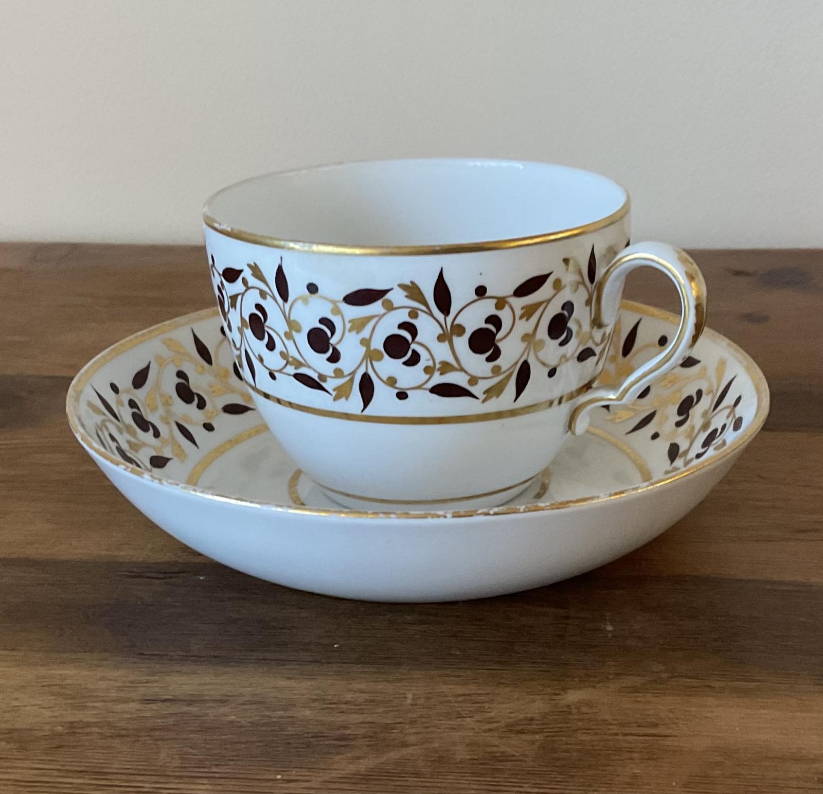 Early 19th Century Porcelain Spode Cup & Saucer (1 of 3)