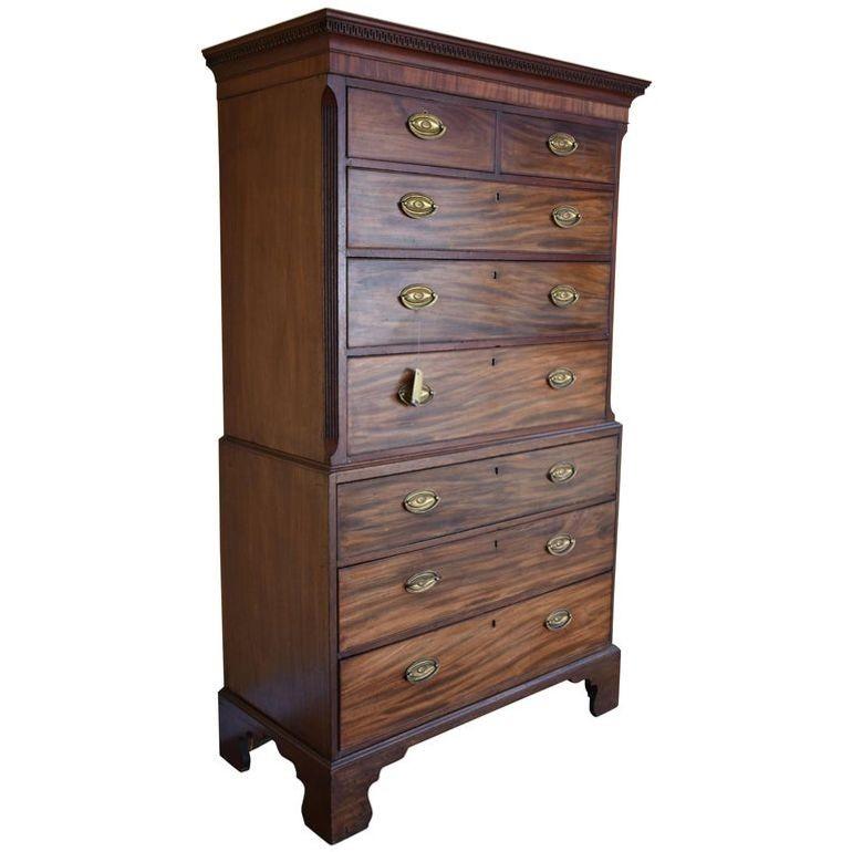 George III Mahogany Chest on Chest (1 of 5)