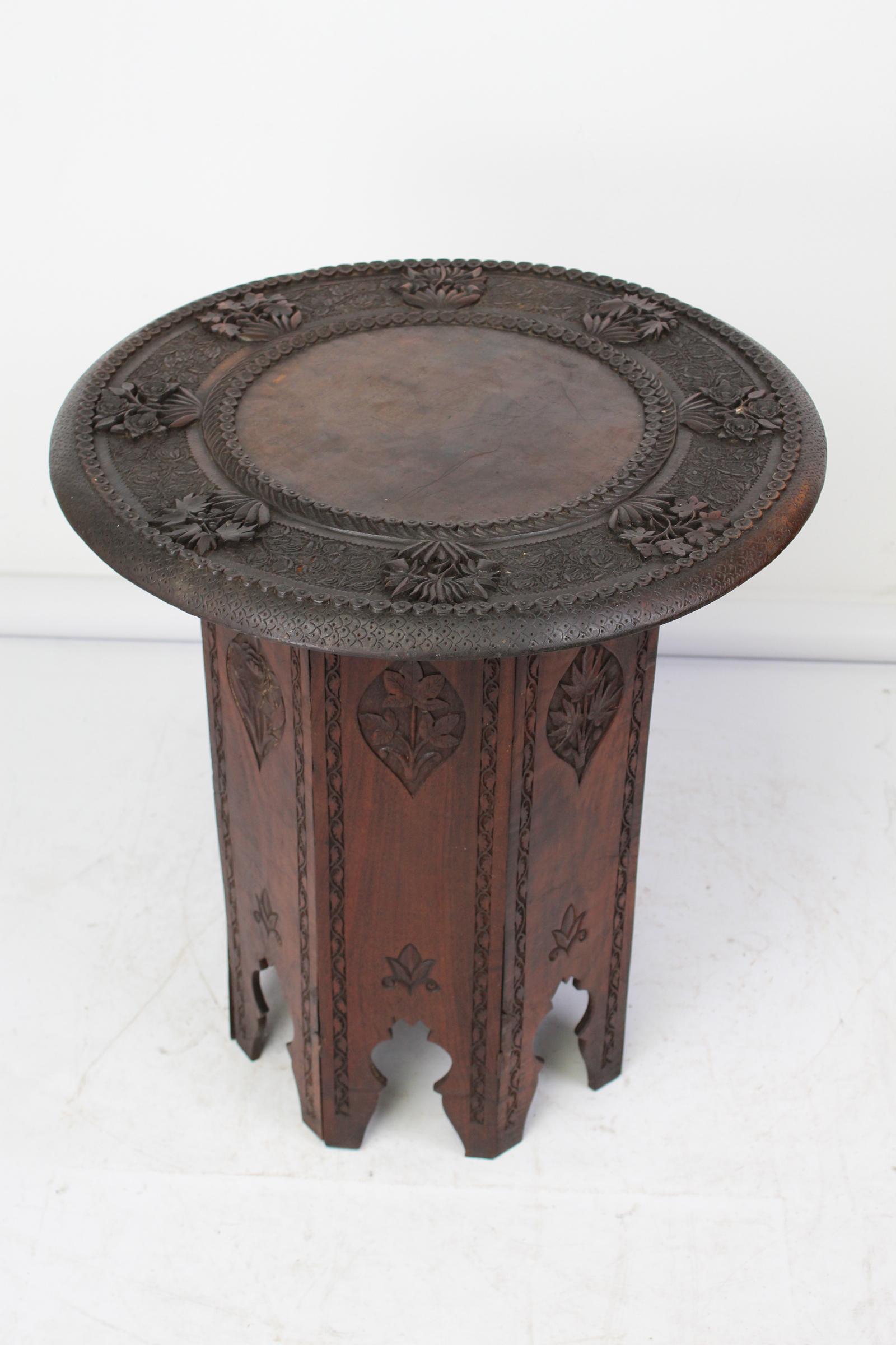 Moorish Hexagonal Folding Lamp Table / Benares Coffee Table (1 of 13) Moorish Hexagonal Folding Lamp Table / Benares Coffee Table (1 of 13)