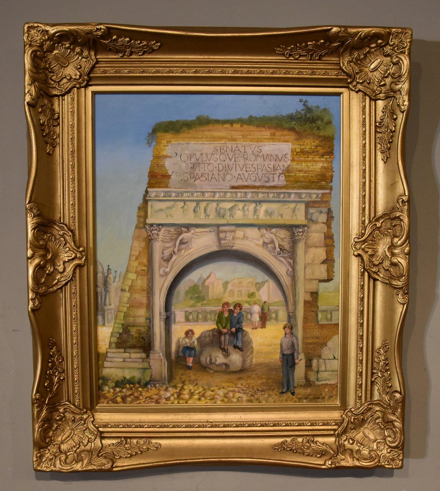 Oil Painting by Peter Gardiner - Roman Games, A Caprice (1 of 6) Oil Painting by Peter Gardiner - Roman Games, A Caprice (1 of 6)