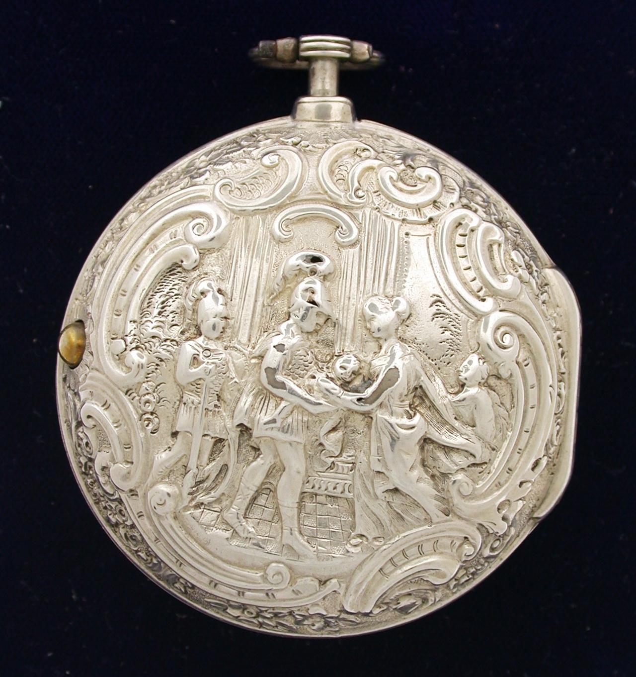 Pair Case English Verge Repousse Hallmark London 1792 (1 of 6) Pair Case English Verge Repousse Hallmark London 1792 (1 of 6)