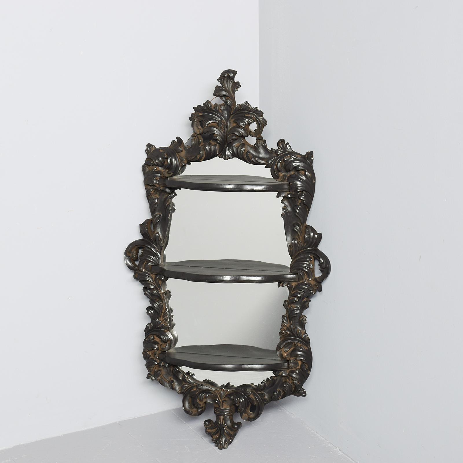 Victorian Style Composite Shelved Wall Mirror (1 of 5) Victorian Style Composite Shelved Wall Mirror (1 of 5)