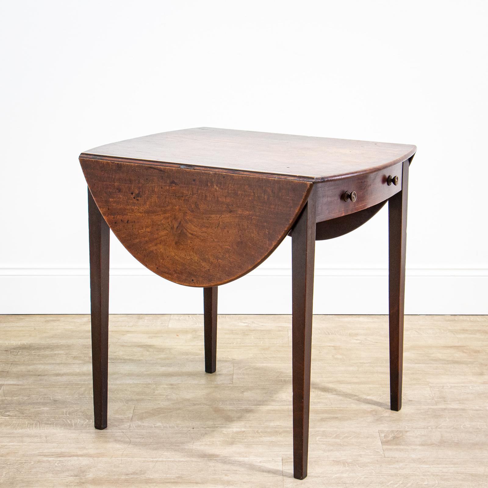 Late Georgian Mahogany Oval Pembroke Table (1 of 8) Late Georgian Mahogany Oval Pembroke Table (1 of 8)