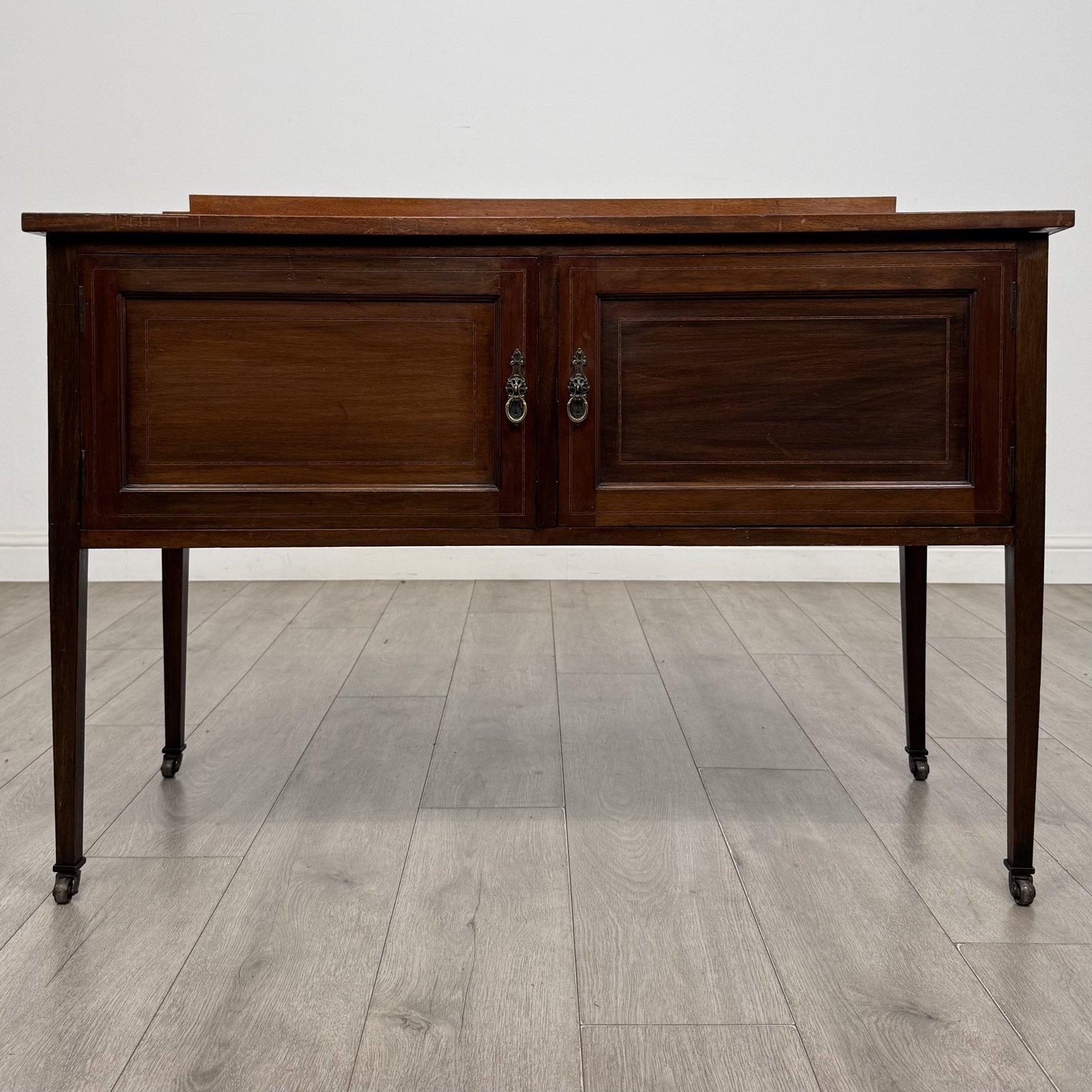 Antique Edwardian Inlaid Mahogany Side Cabinet | Tapered Legs | AF-6730 (1 of 10) Antique Edwardian Inlaid Mahogany Side Cabinet | Tapered Legs | AF-6730 (1 of 10)