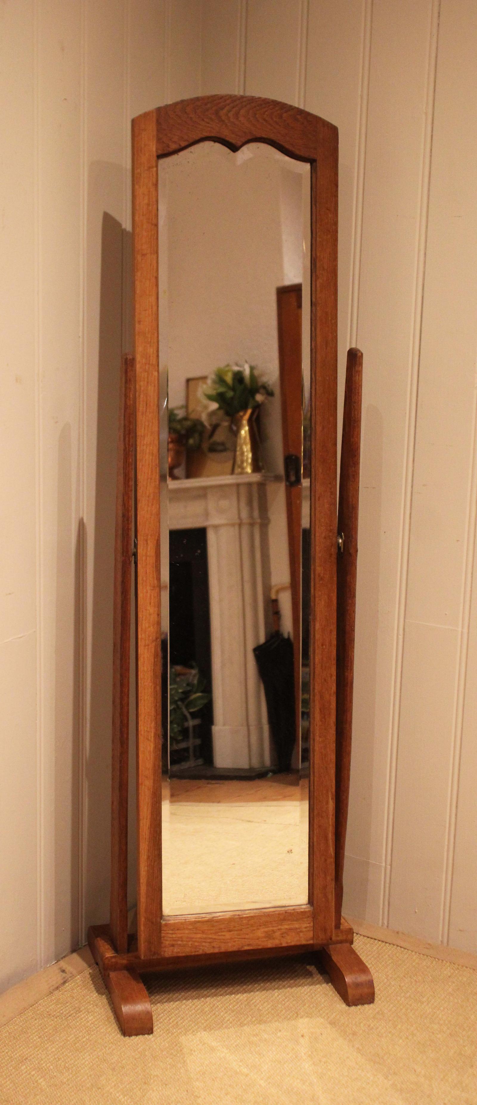 Arts & Crafts Solid Oak Cheval Mirror (1 of 10) Arts & Crafts Solid Oak Cheval Mirror (1 of 10)