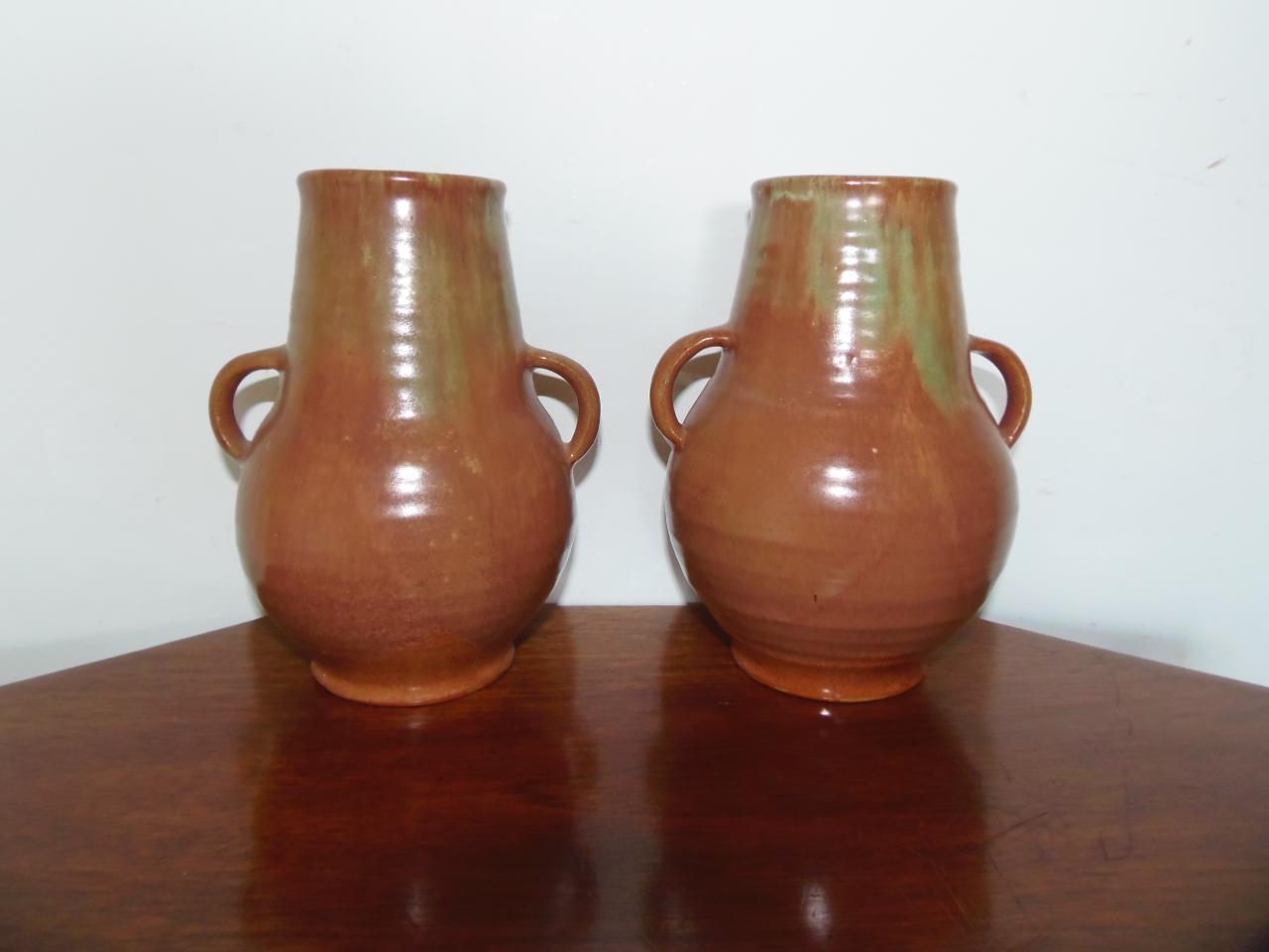 Rare Pair of Upchurch Pottery Vases (1 of 12)