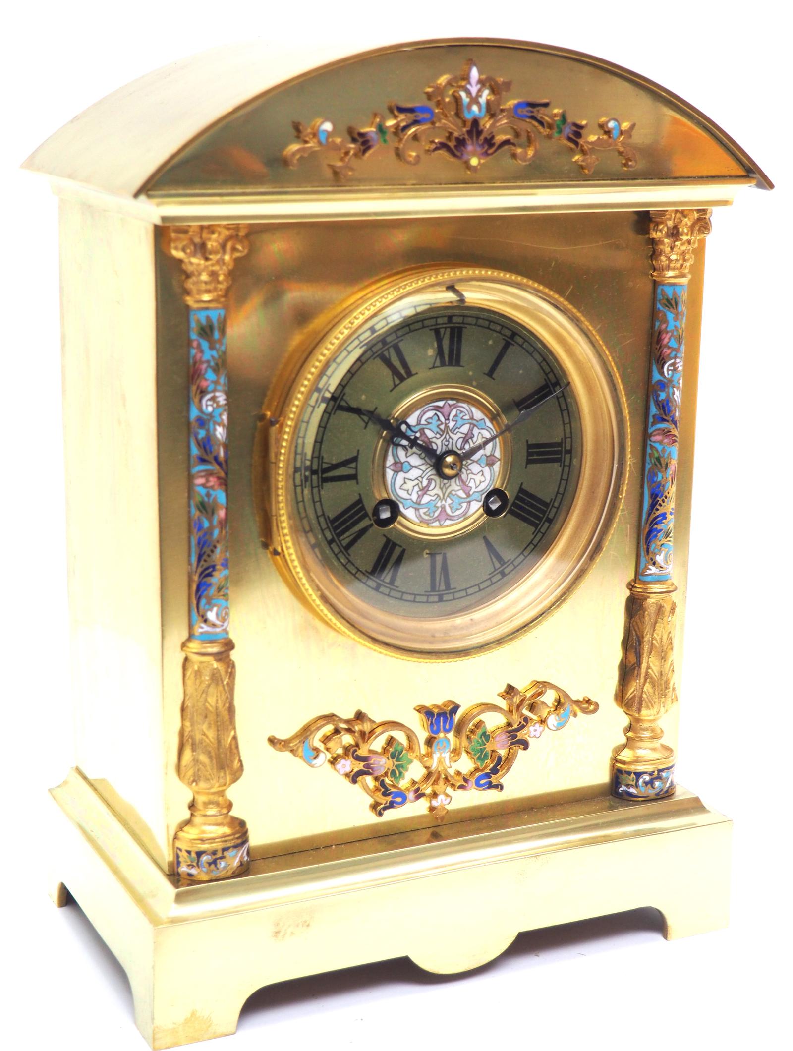 Incredible Antique French Champlevé Ormolu Bronze 8 Day Striking Mantel Clock c.1870 (1 of 9) Incredible Antique French Champlevé Ormolu Bronze 8 Day Striking Mantel Clock c.1870 (1 of 9)
