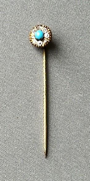 Gilt Metal Victorian Stick Pin (1 of 4) Gilt Metal Victorian Stick Pin (1 of 4)
