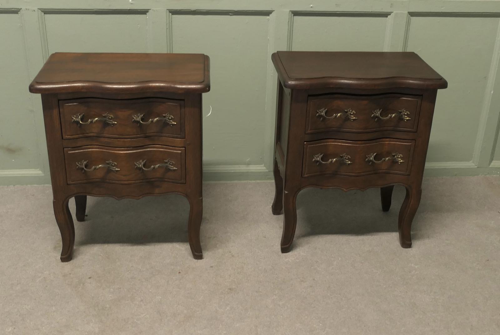 Pair of French Country Oak Bedside Cabinets, Drawers (1 of 6) Pair of French Country Oak Bedside Cabinets, Drawers (1 of 6)