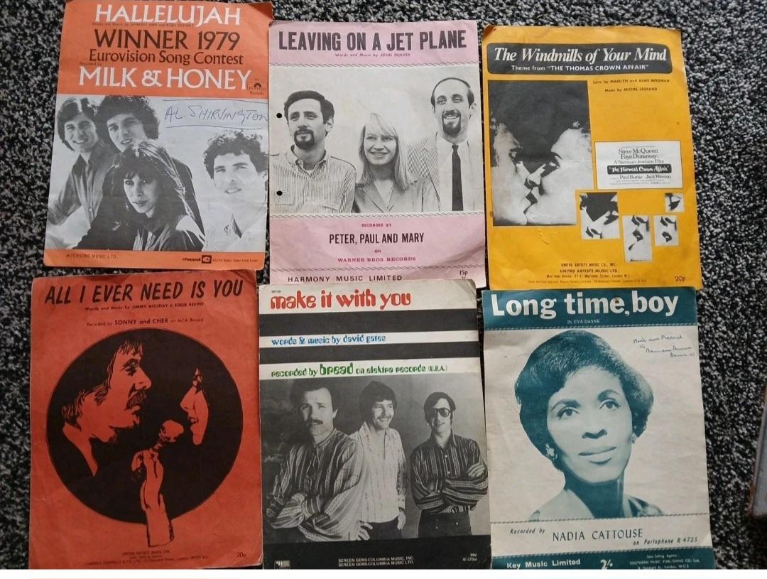 60s Music Song Sheets Sony & Cher (1 of 1)