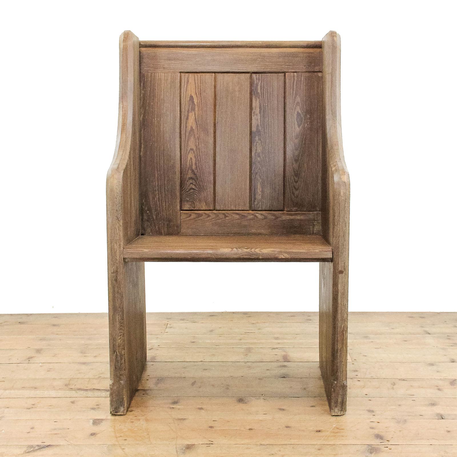 Antique Single Chapel Pine Pew (1 of 8) Antique Single Chapel Pine Pew (1 of 8)