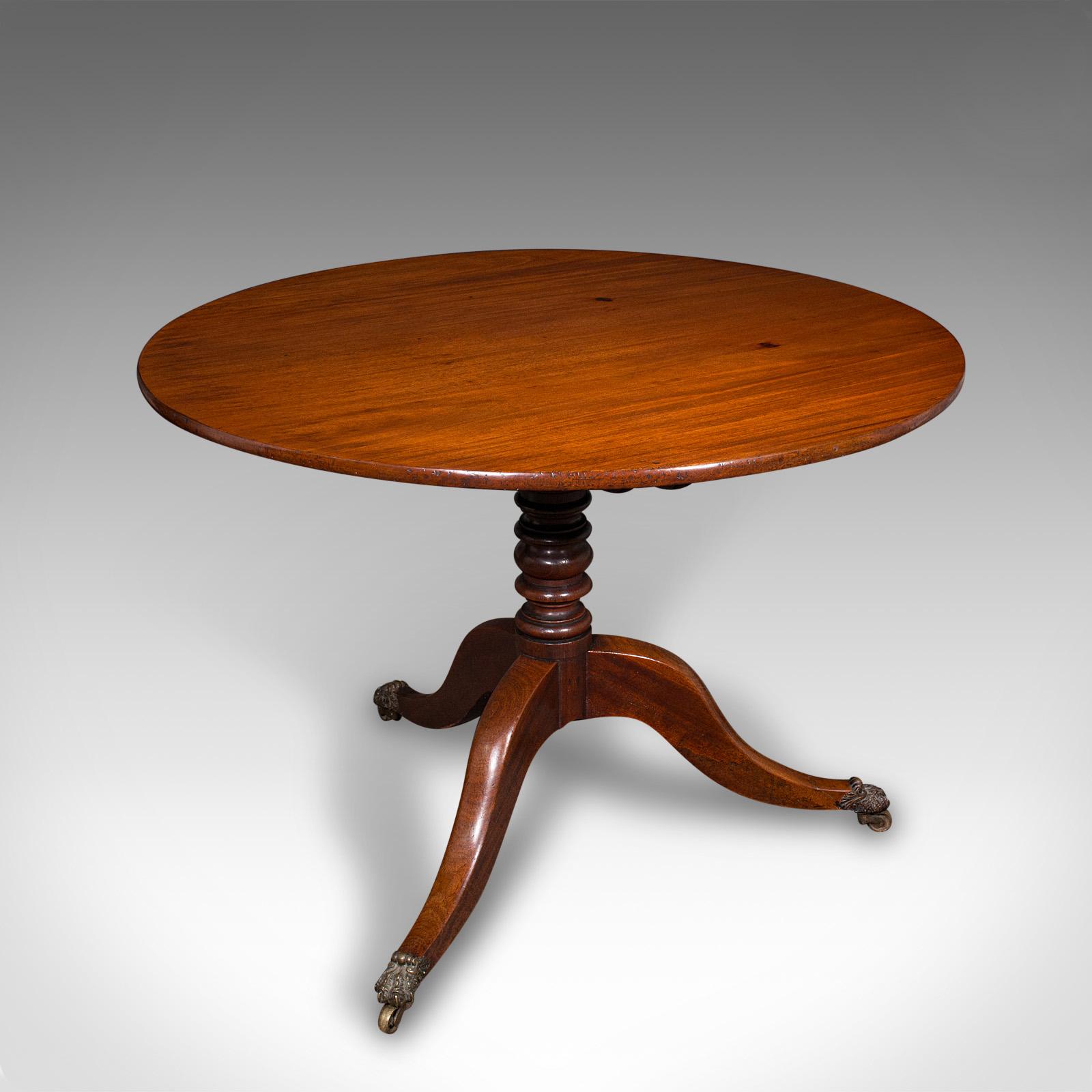 4 Seat Antique Supper Table, English, Tilt Top, Occasional, Breakfast, Regency (1 of 10) 4 Seat Antique Supper Table, English, Tilt Top, Occasional, Breakfast, Regency (1 of 10)