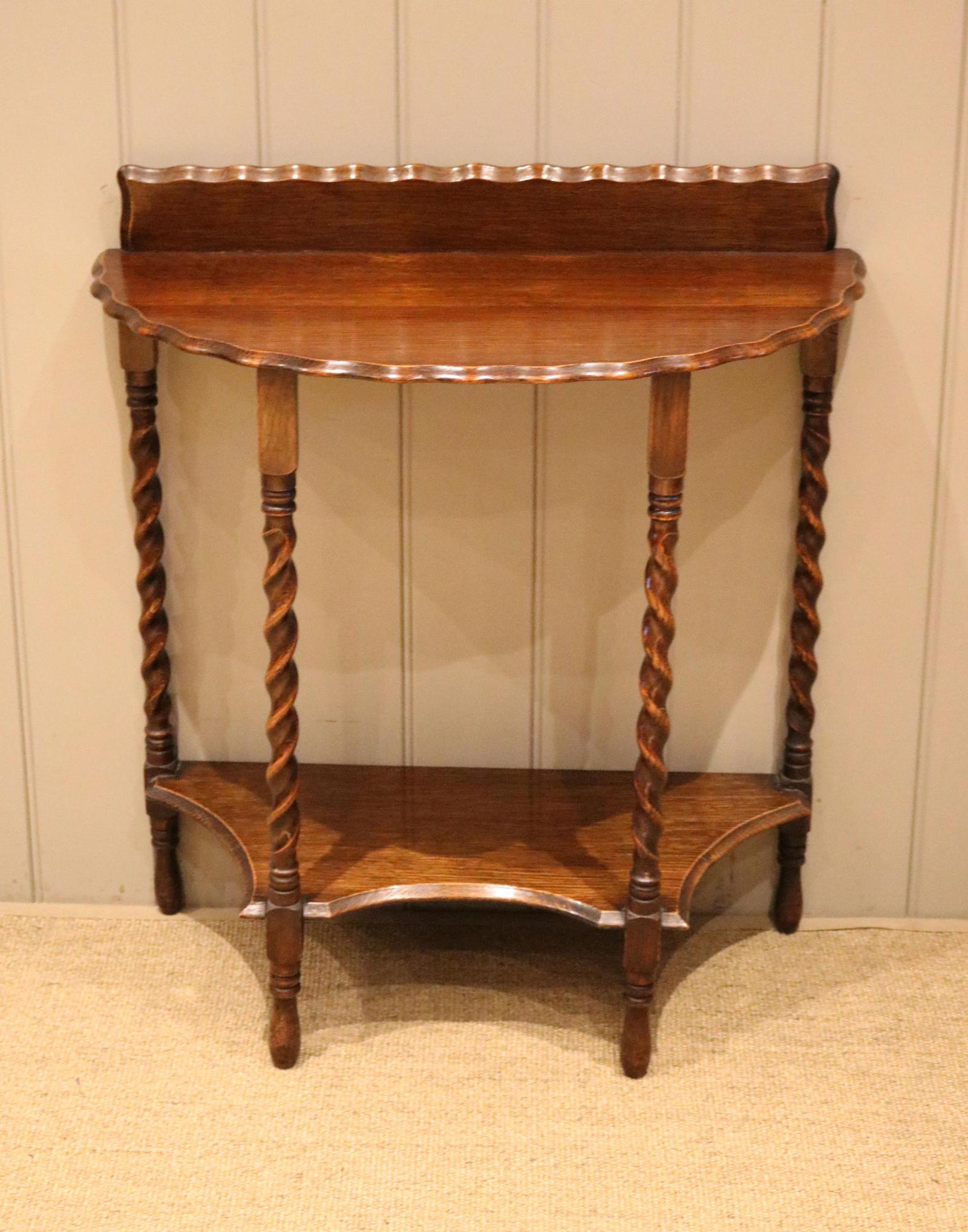 Oak Demi Lune Table (1 of 8) Oak Demi Lune Table (1 of 8)