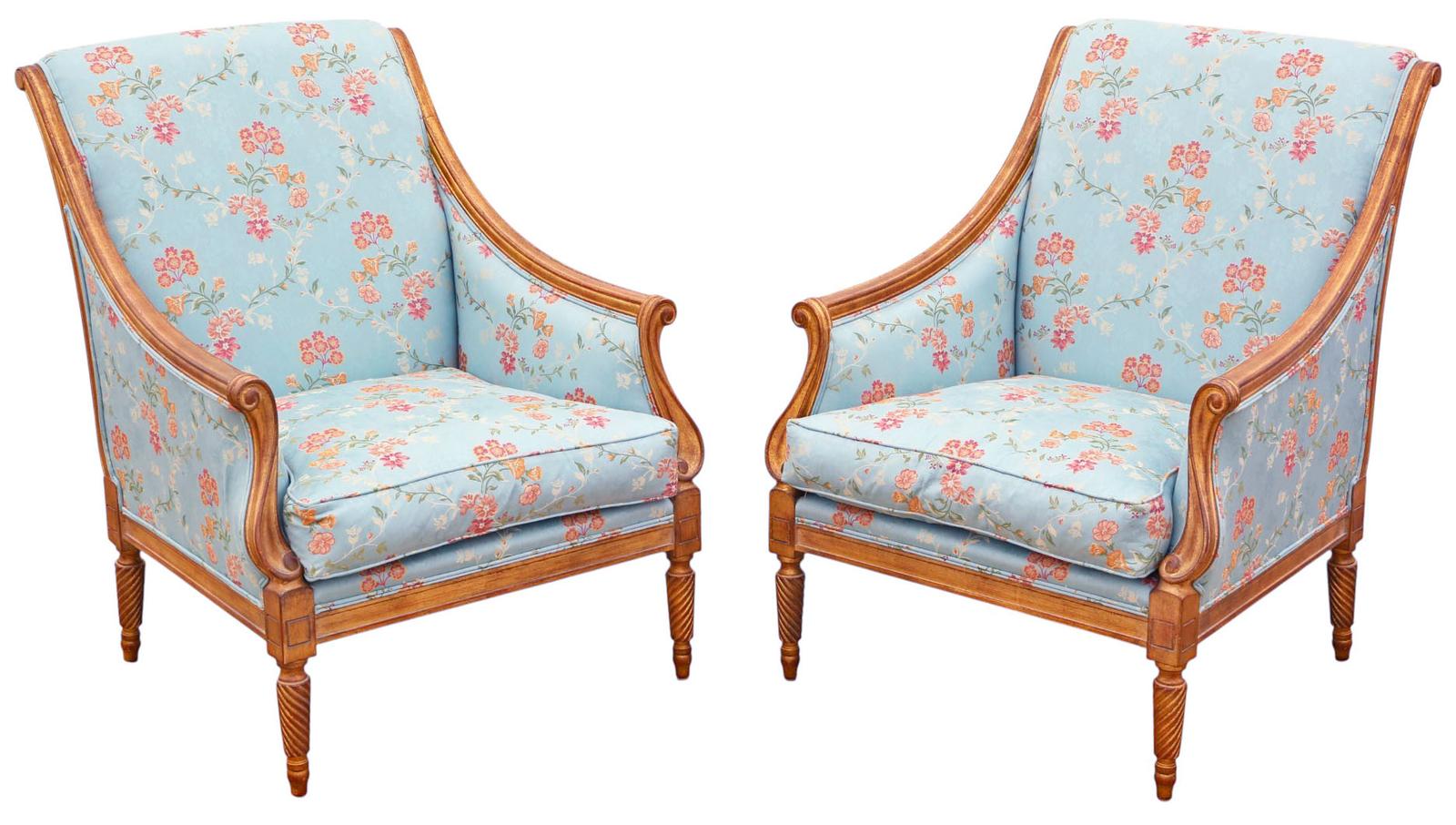 Antique Revival Pair of Gilt & Chinoiserie Armchairs - Fine Quality Seating R. Griffiths Ltd (1 of 11) Antique Revival Pair of Gilt & Chinoiserie Armchairs - Fine Quality Seating R. Griffiths Ltd (1 of 11)