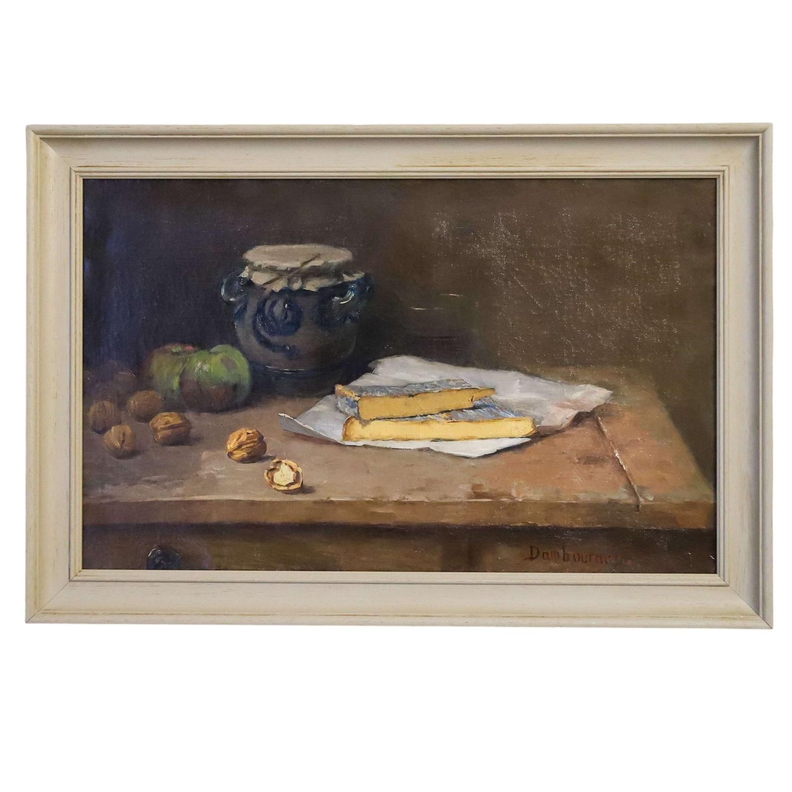 Still Life Oil On Canvas Of Cheese And Walnuts Édouard-Jean Dambourgez (1 of 6) Still Life Oil On Canvas Of Cheese And Walnuts Édouard-Jean Dambourgez (1 of 6)