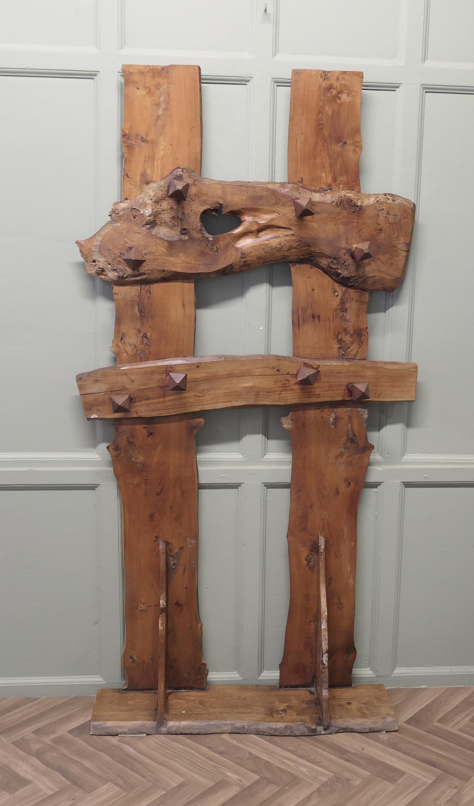 Carved Live Edge Hall Coat Stand (1 of 6)