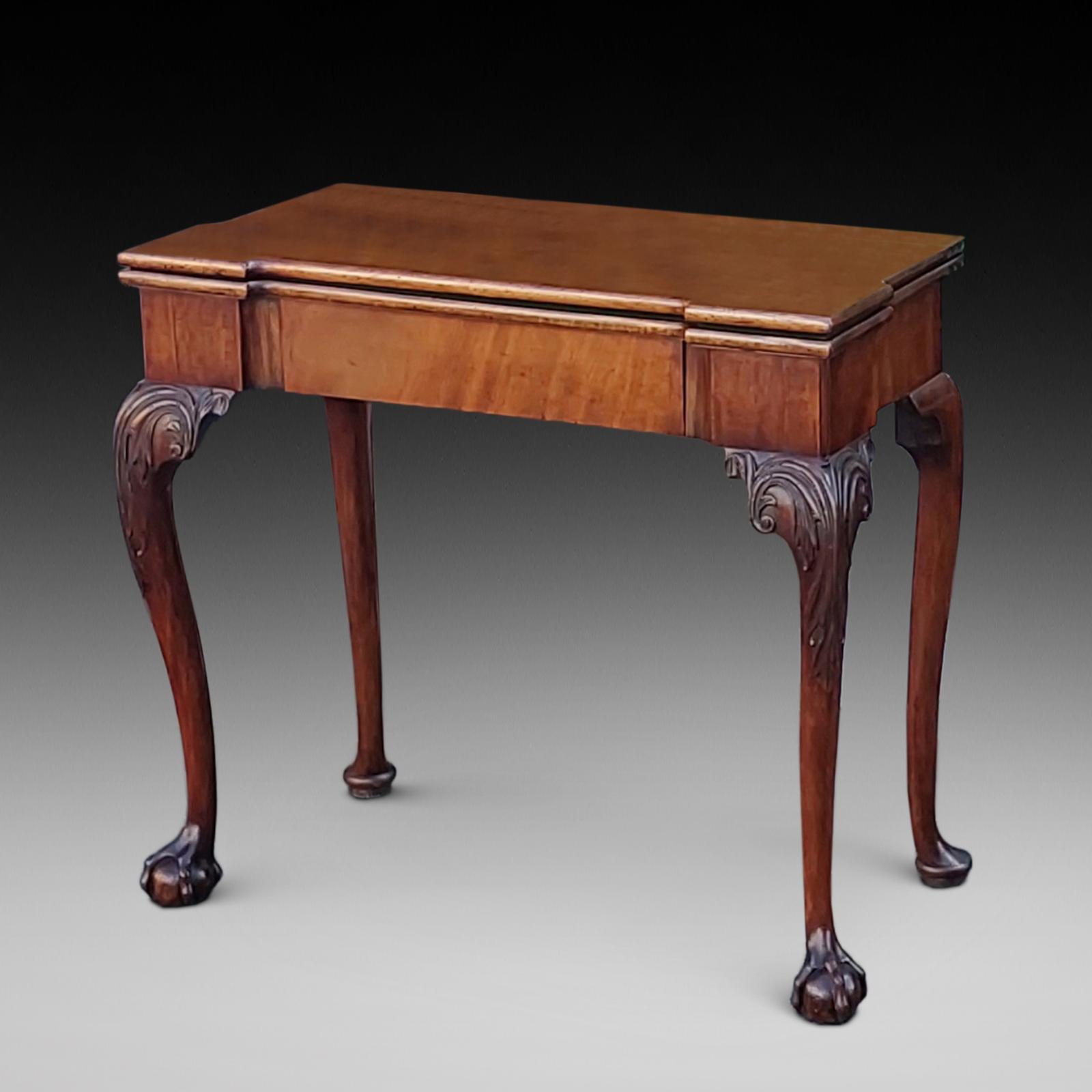 Good George II Mahogany Card Table (1 of 9)