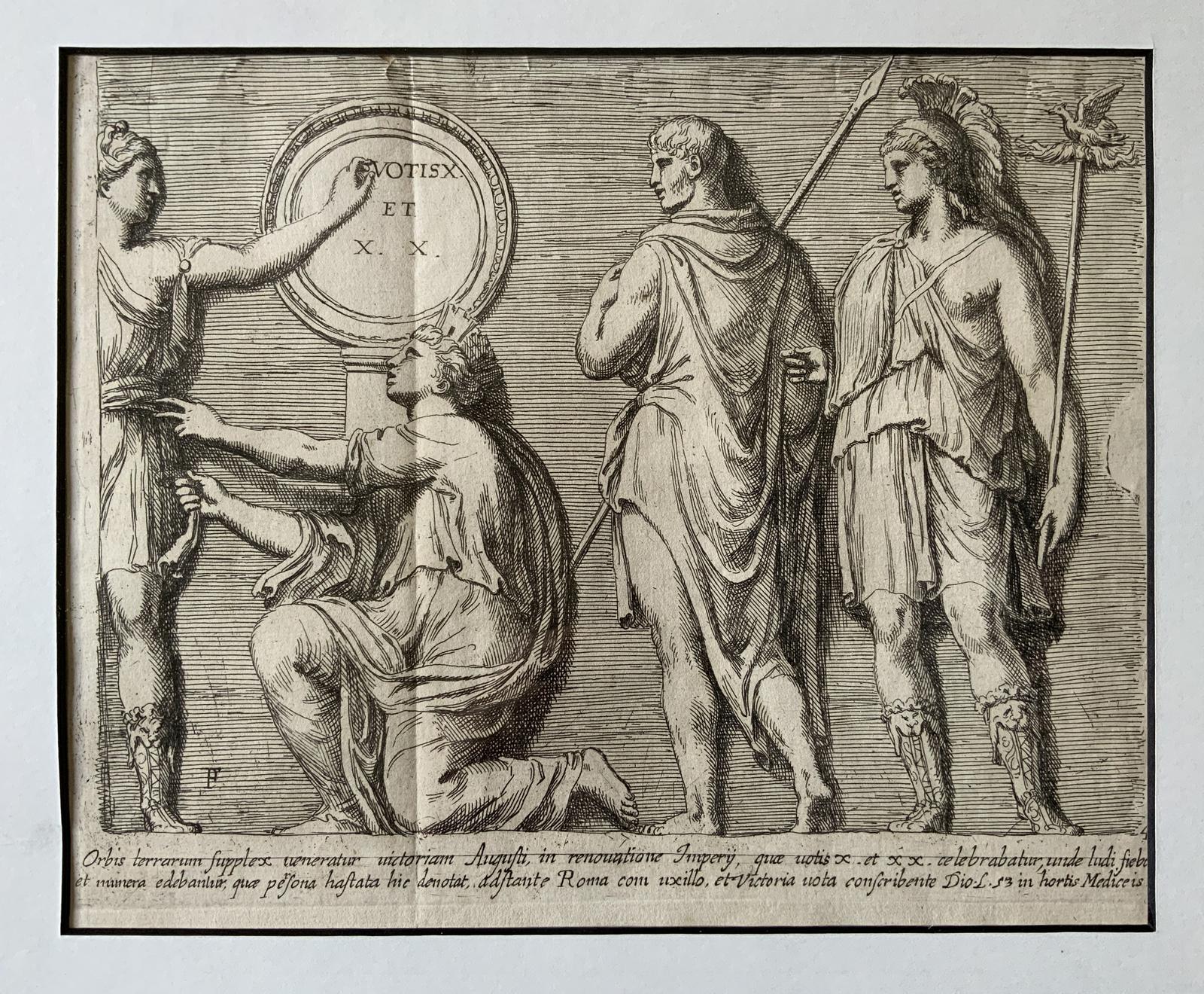 Original 17th Century François Perrier Roman Baroque Etching c.1640 (1 of 11) Original 17th Century François Perrier Roman Baroque Etching c.1640 (1 of 11)