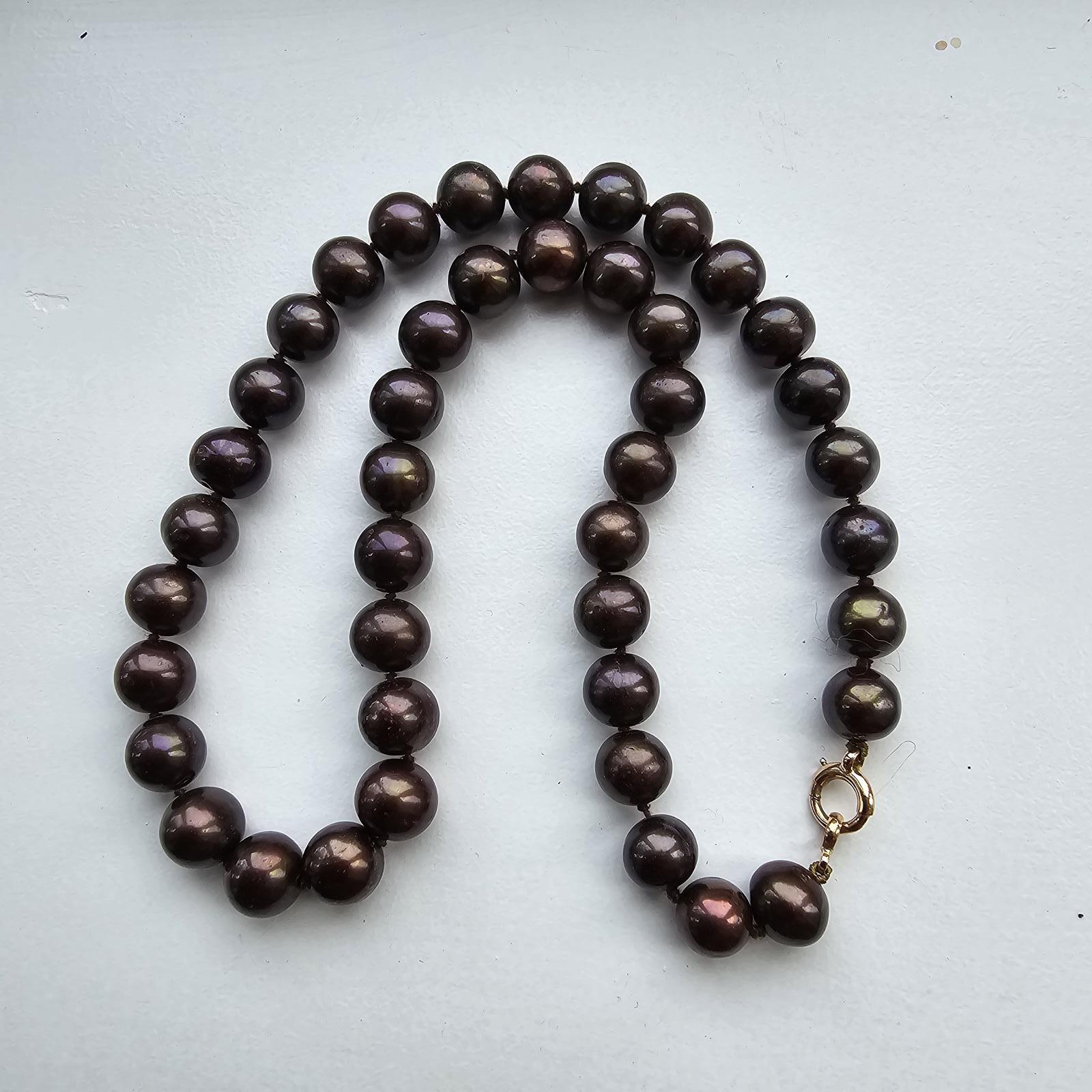 Super String Brown Freshwater Pearls (1 of 2)