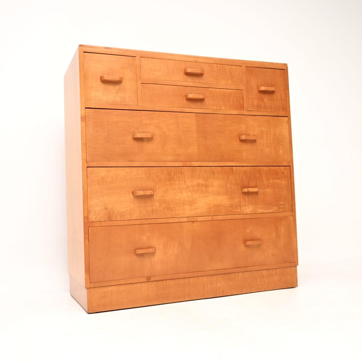 Art Deco Satin Birch Chest of Drawers (1 of 10) Art Deco Satin Birch Chest of Drawers (1 of 10)