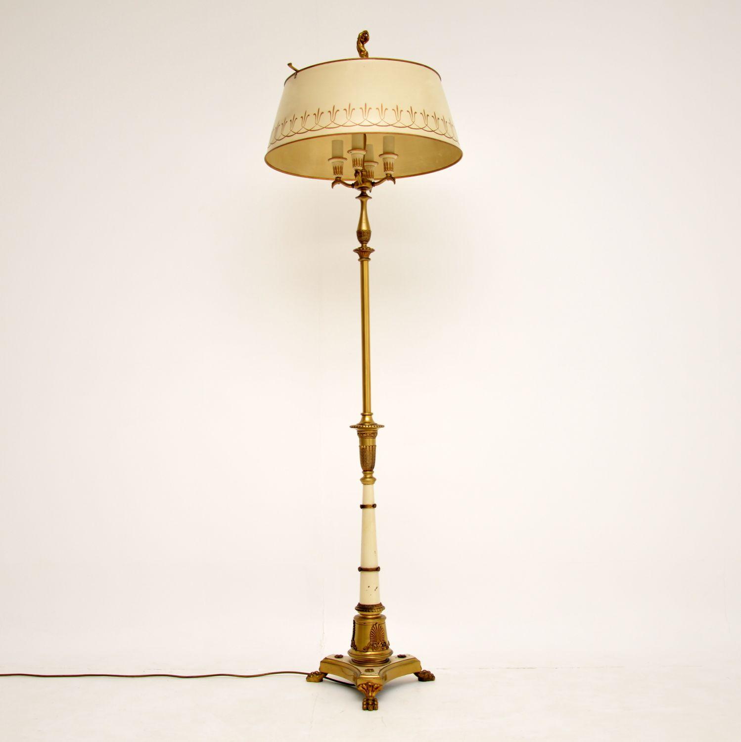 Antique French Neoclassical Tole Floor Lamp & Original Tole Shade (1 of 11) Antique French Neoclassical Tole Floor Lamp & Original Tole Shade (1 of 11)