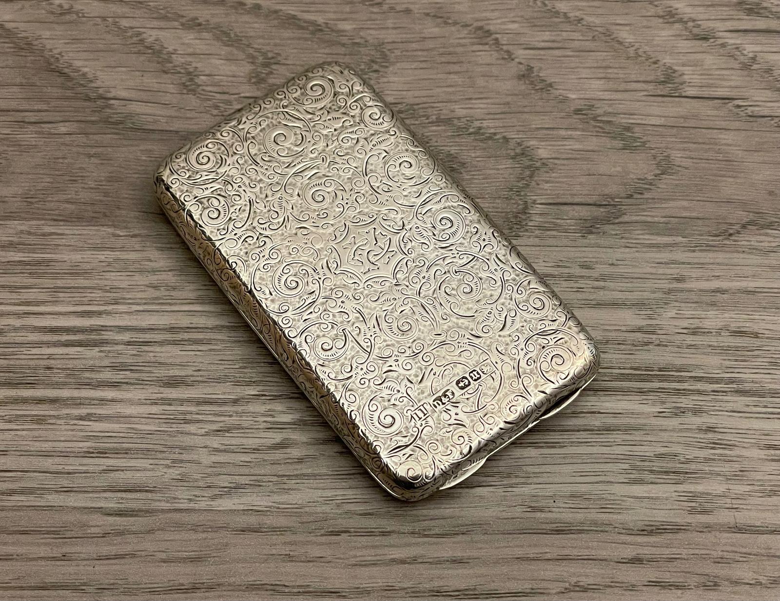 Victorian Solid Silver Card Case 1894 (1 of 6) Victorian Solid Silver Card Case 1894 (1 of 6)