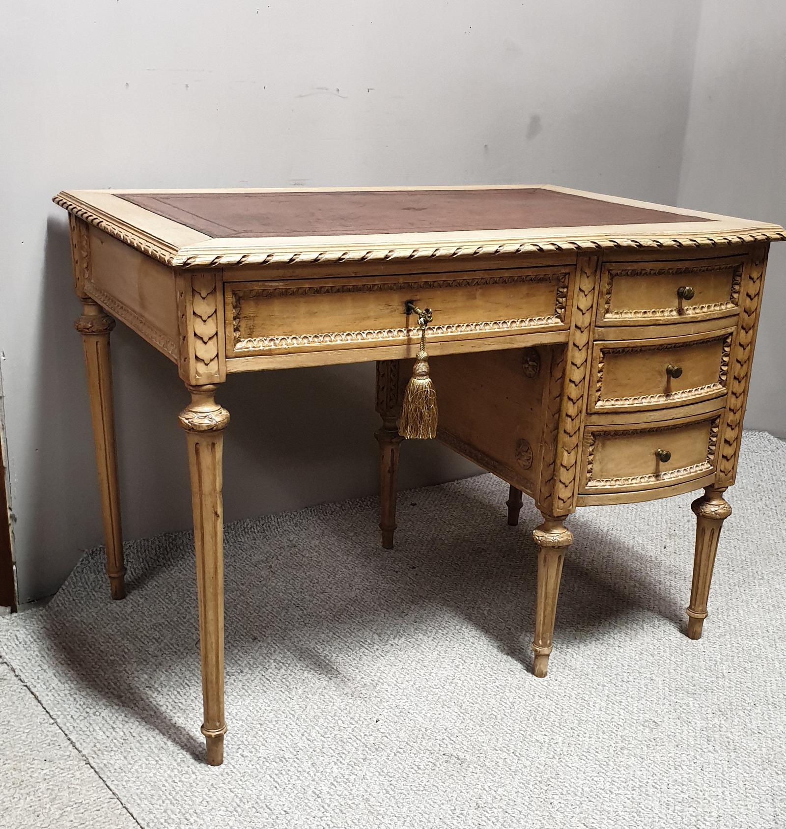 Superb French Original Painted Desk (1 of 1) Superb French Original Painted Desk (1 of 1)