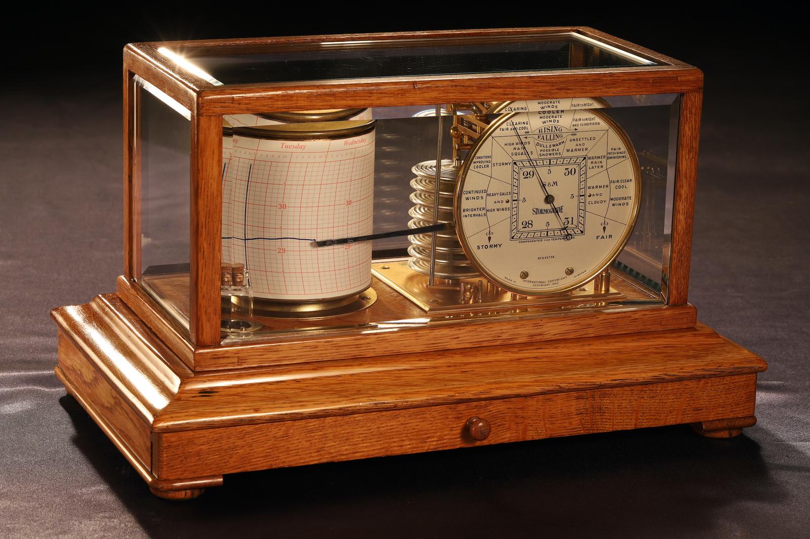 Rare Stormoguide Barograph by Short & Mason No G45738 c.1938 (1 of 16)