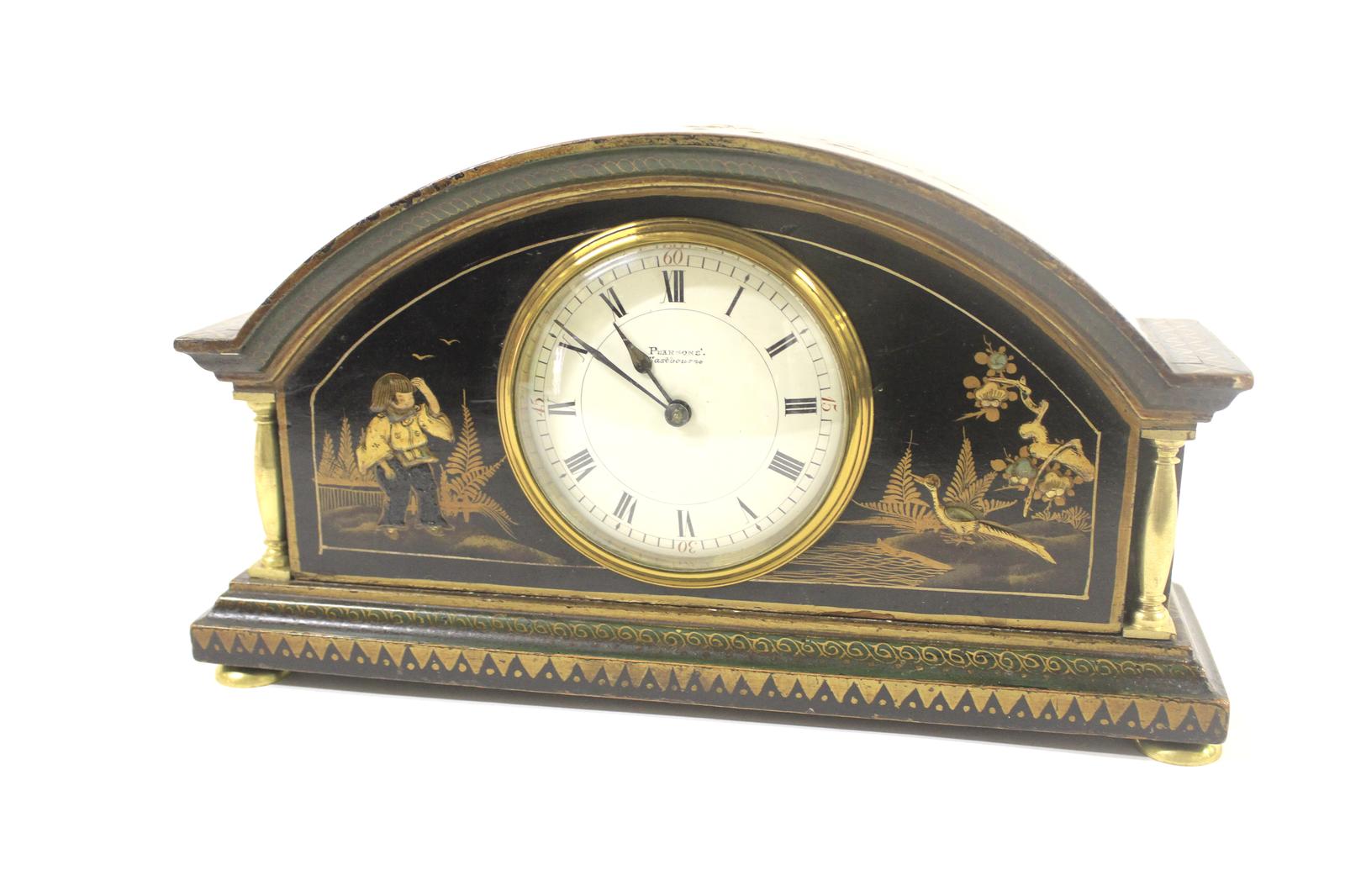 Chinoiserie Decorated Mantel Clock c.1920 (1 of 10)
