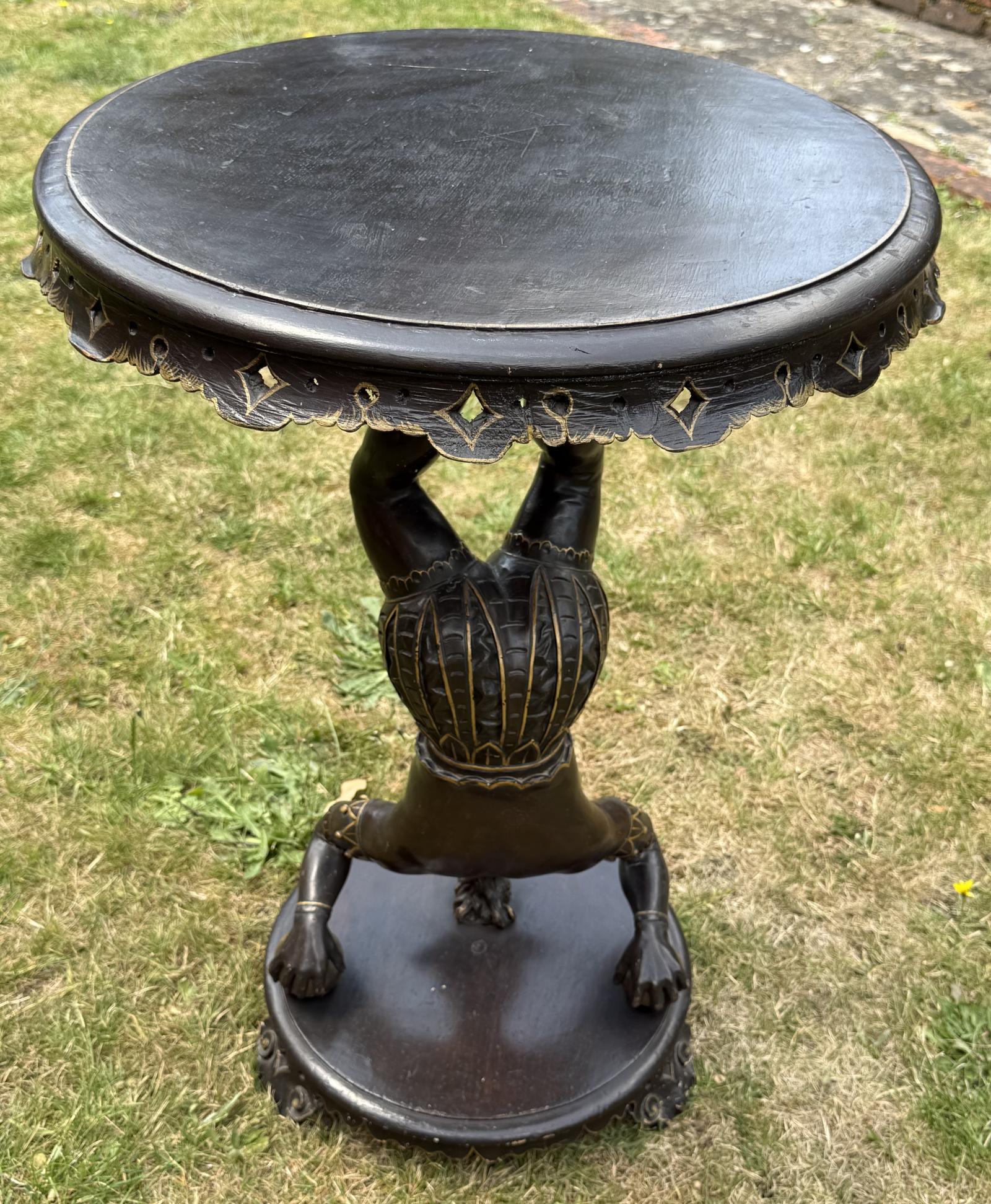 Painted Venetian Table of Acrobat (1 of 5) Painted Venetian Table of Acrobat (1 of 5)