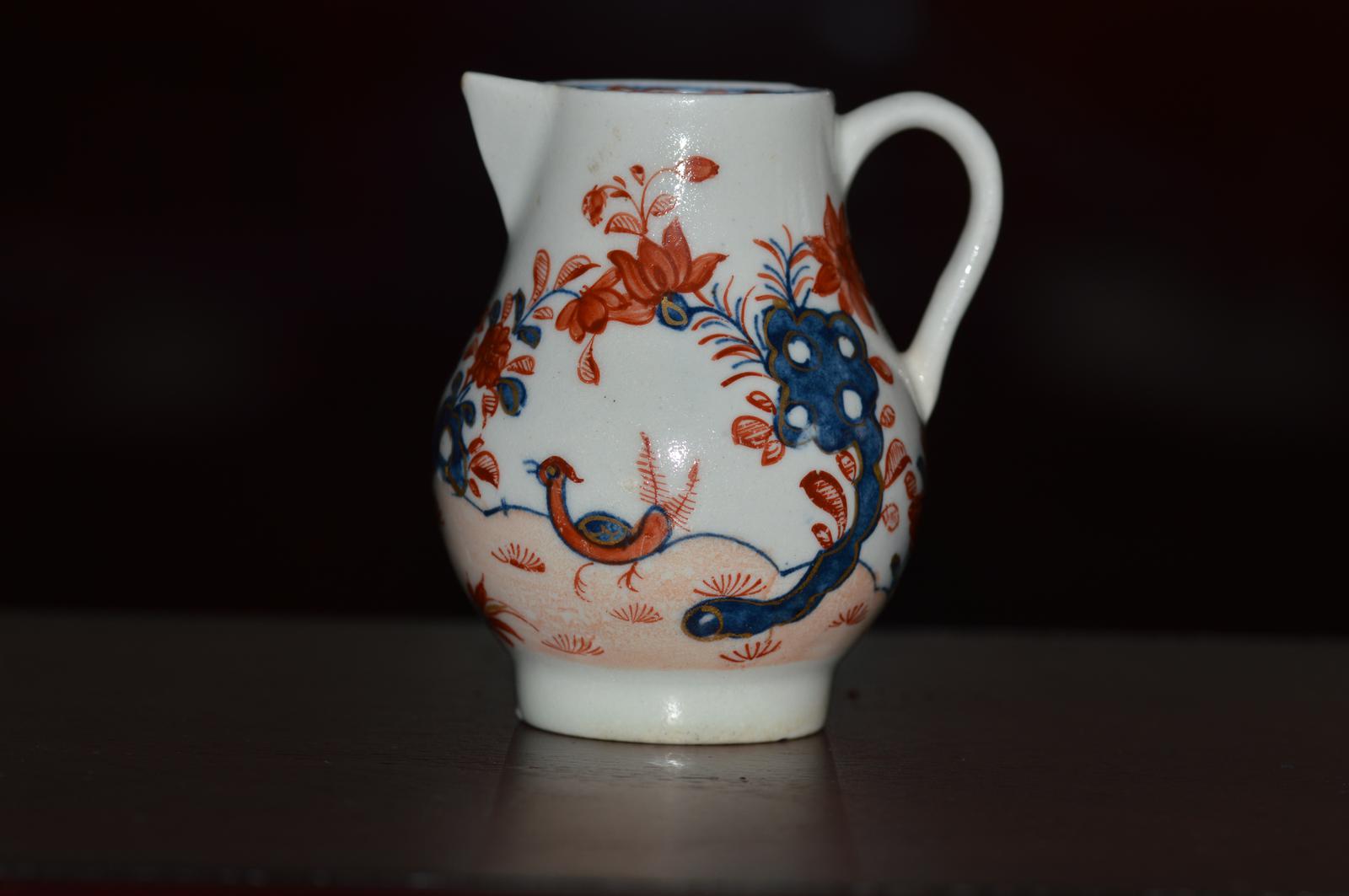 Lowestoft - Sparrow-beak Jug - c1757-1802 'Two Birds Pattern' (1 of 9)