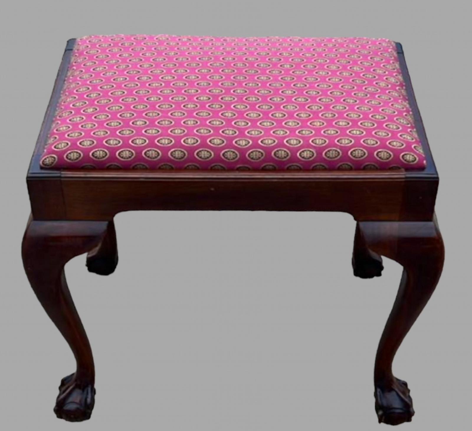 Late 19thc Mahogany Stool (1 of 4)