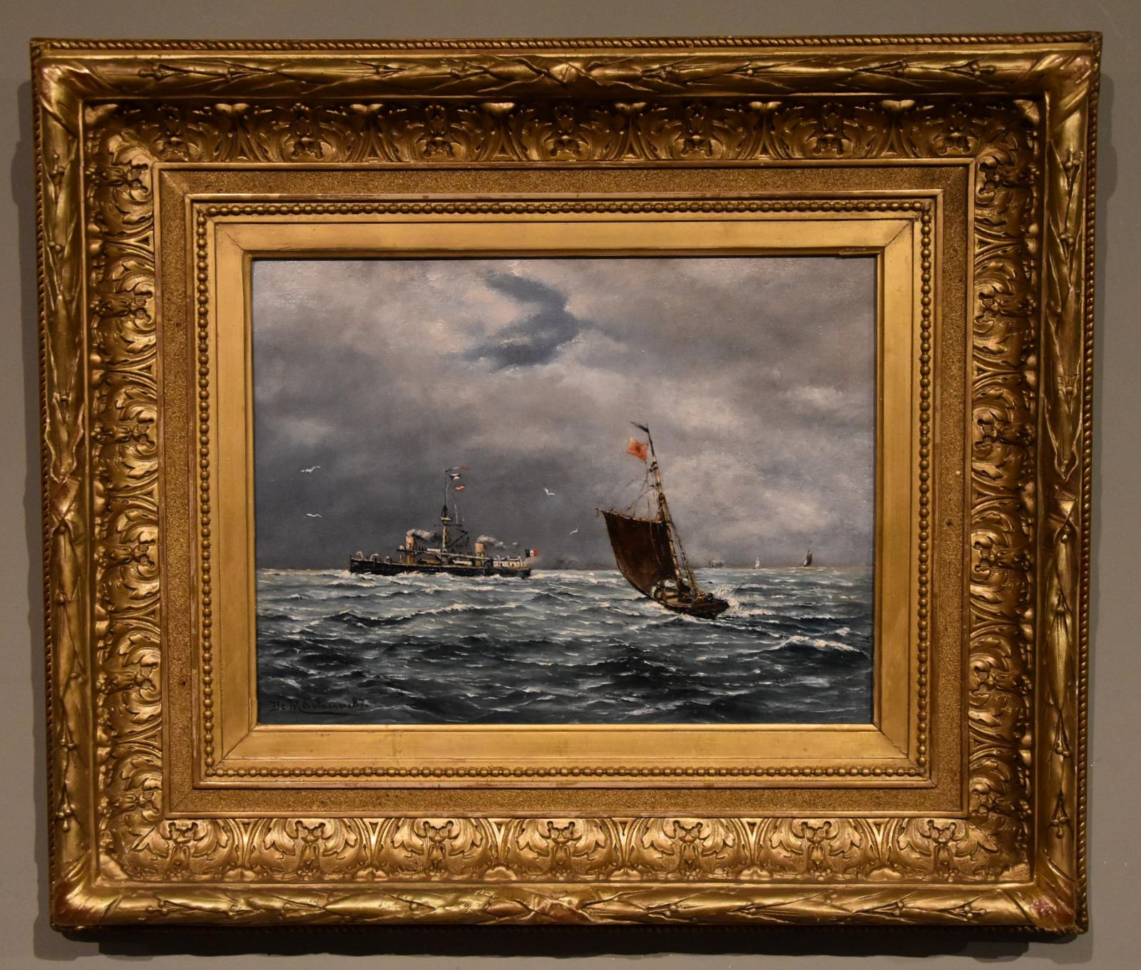 Oil Painting by Edoardo Federico de Martino "An Italian Coastal View" (1 of 6)