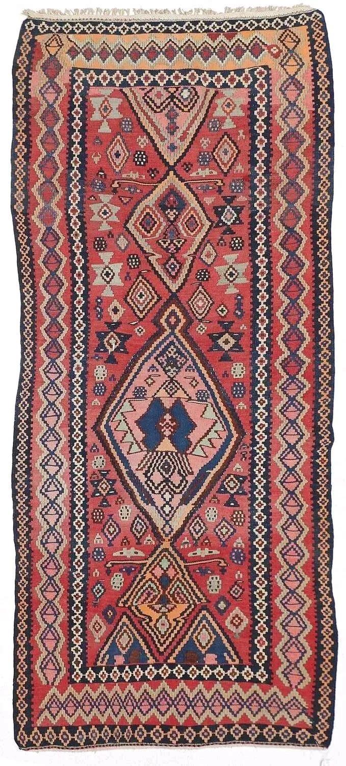 Kurdistan Kilim Carpet c.1930 (1 of 12)