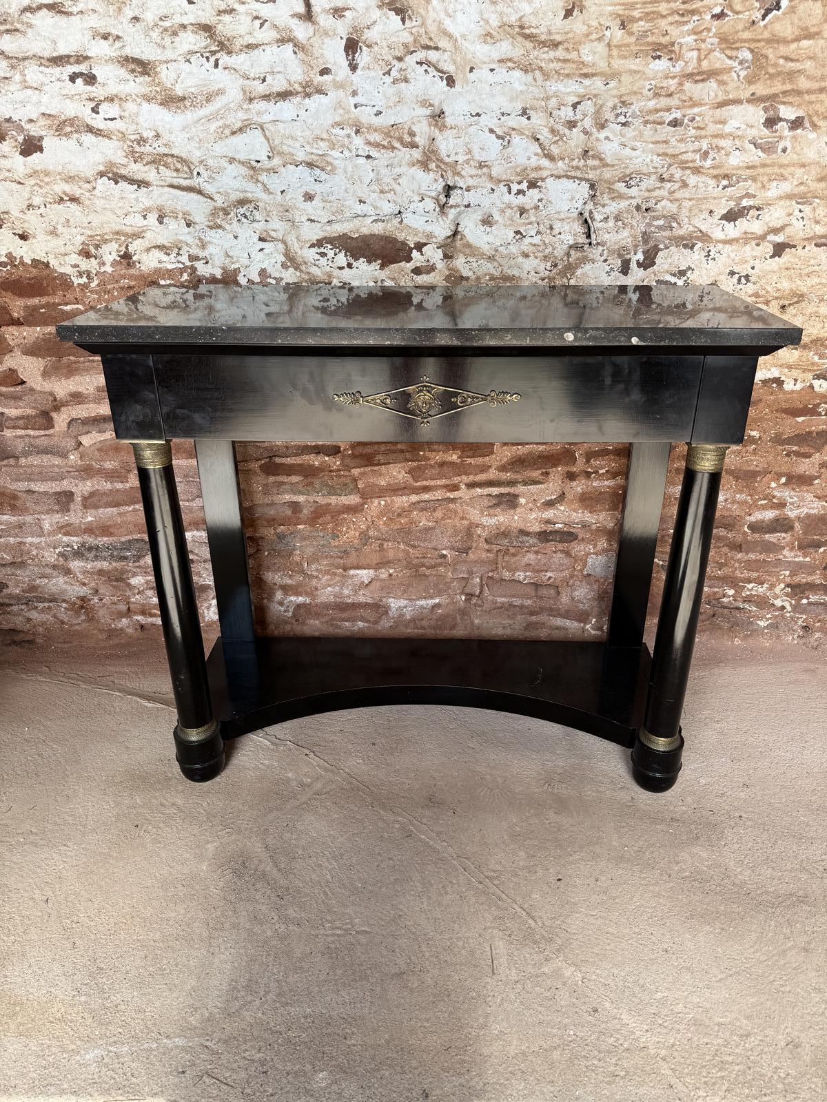 Ebonised Console Table in the Empire Style (1 of 13)