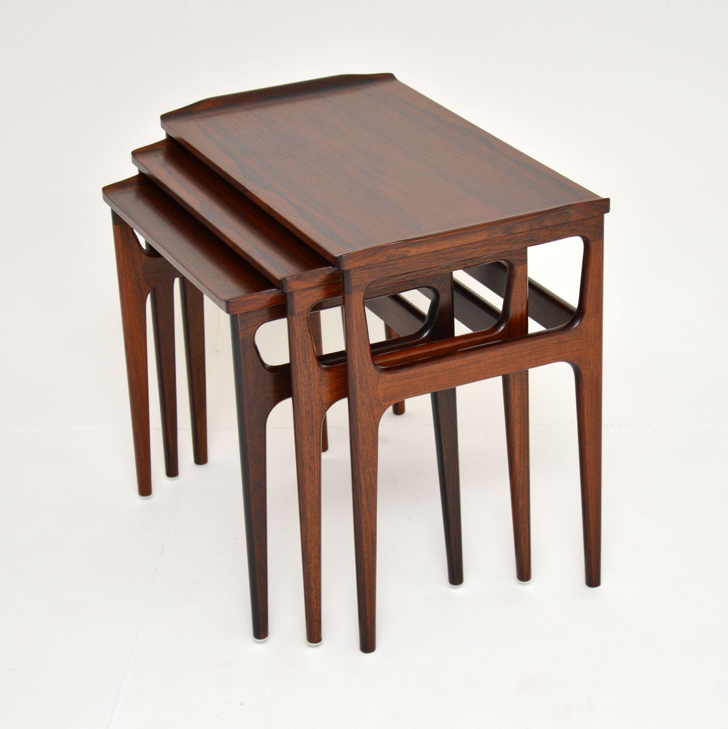 1960's Danish Rosewood Nest of Tables by Erling Torvits (1 of 13) 1960's Danish Rosewood Nest of Tables by Erling Torvits (1 of 13)