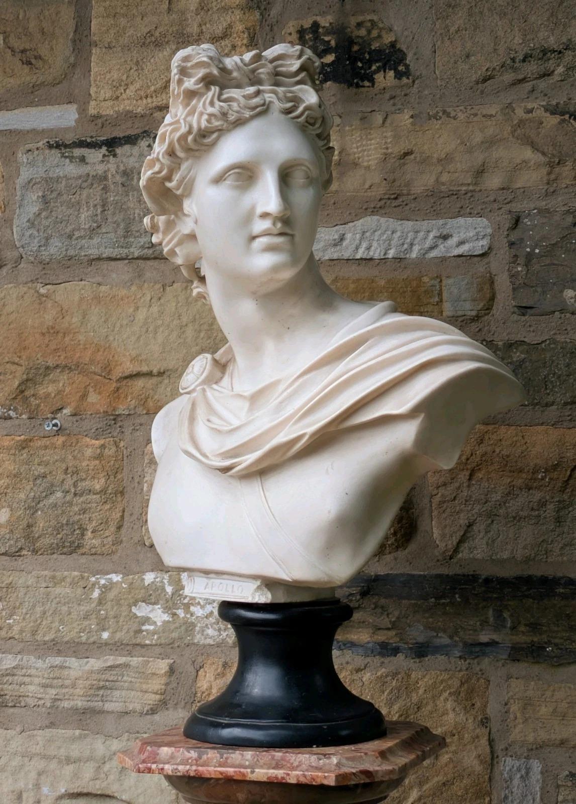 Imposing Marble Bust of Apollo in The Classical Form (1 of 11)