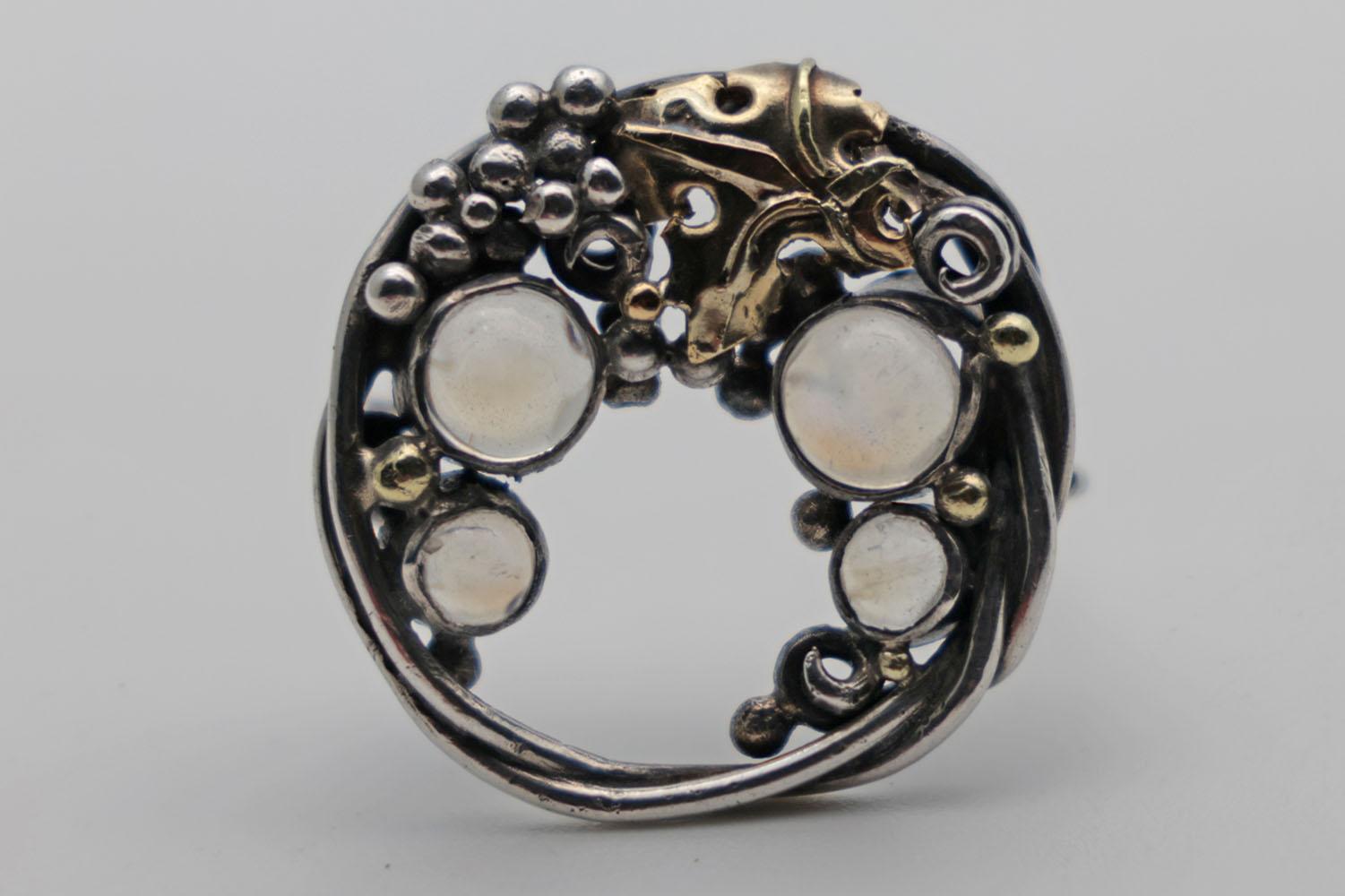 Dorrie Nossiter Brooch in Silver and Moonstones (1 of 3) Dorrie Nossiter Brooch in Silver and Moonstones (1 of 3)