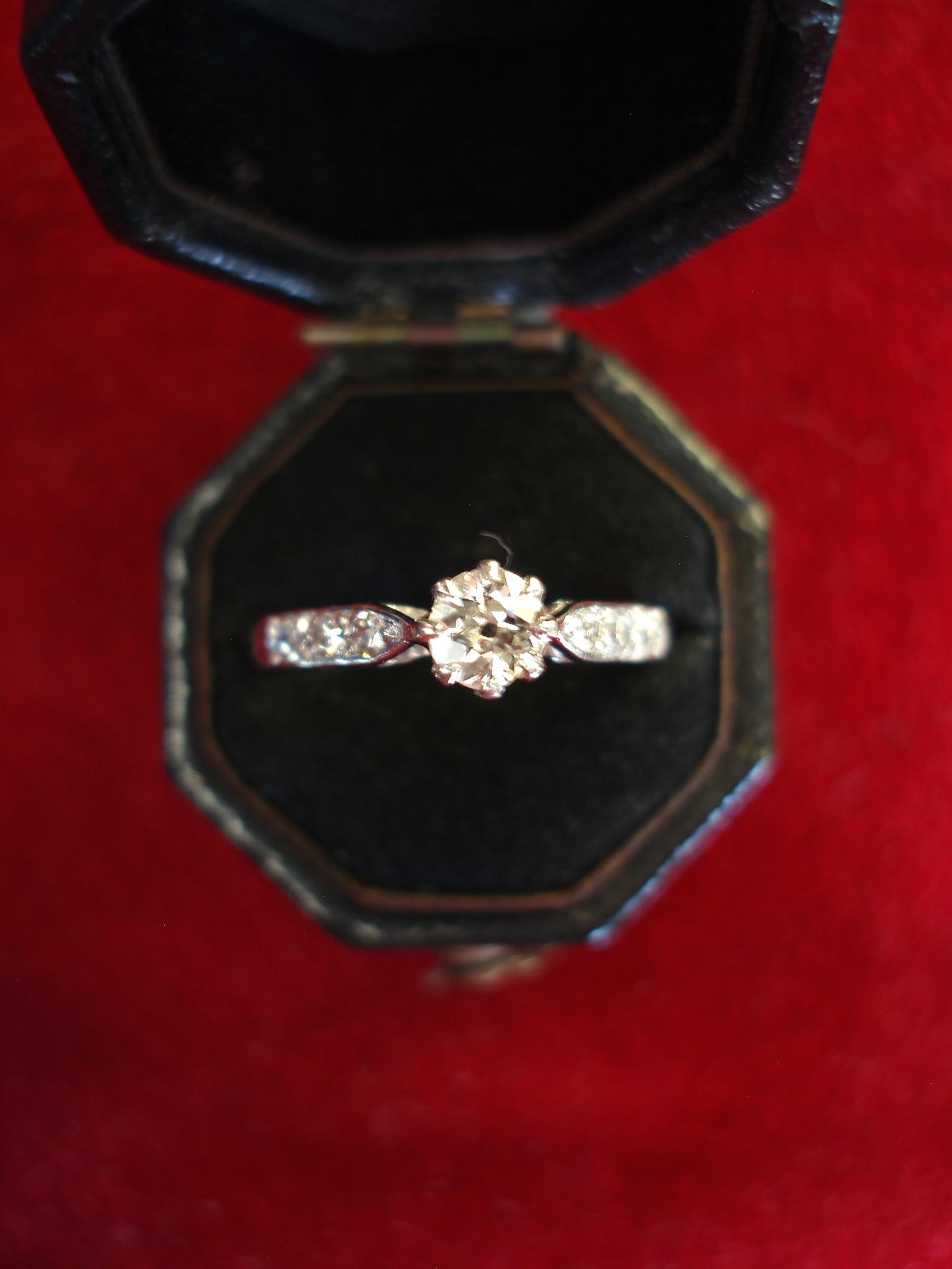 Platinum Diamond Solitaire Ring (1 of 3)